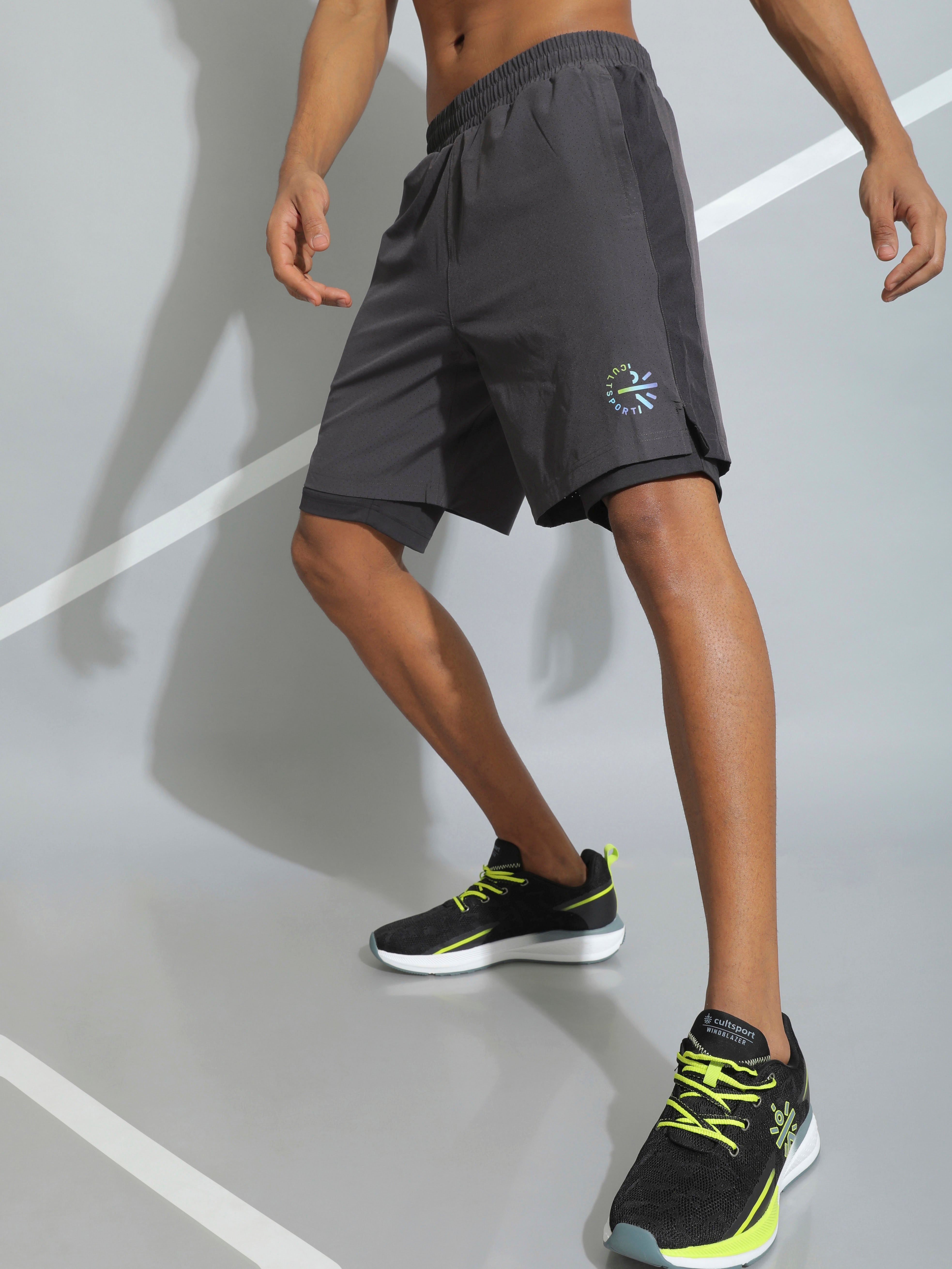 Tonal Panel Active Shorts
