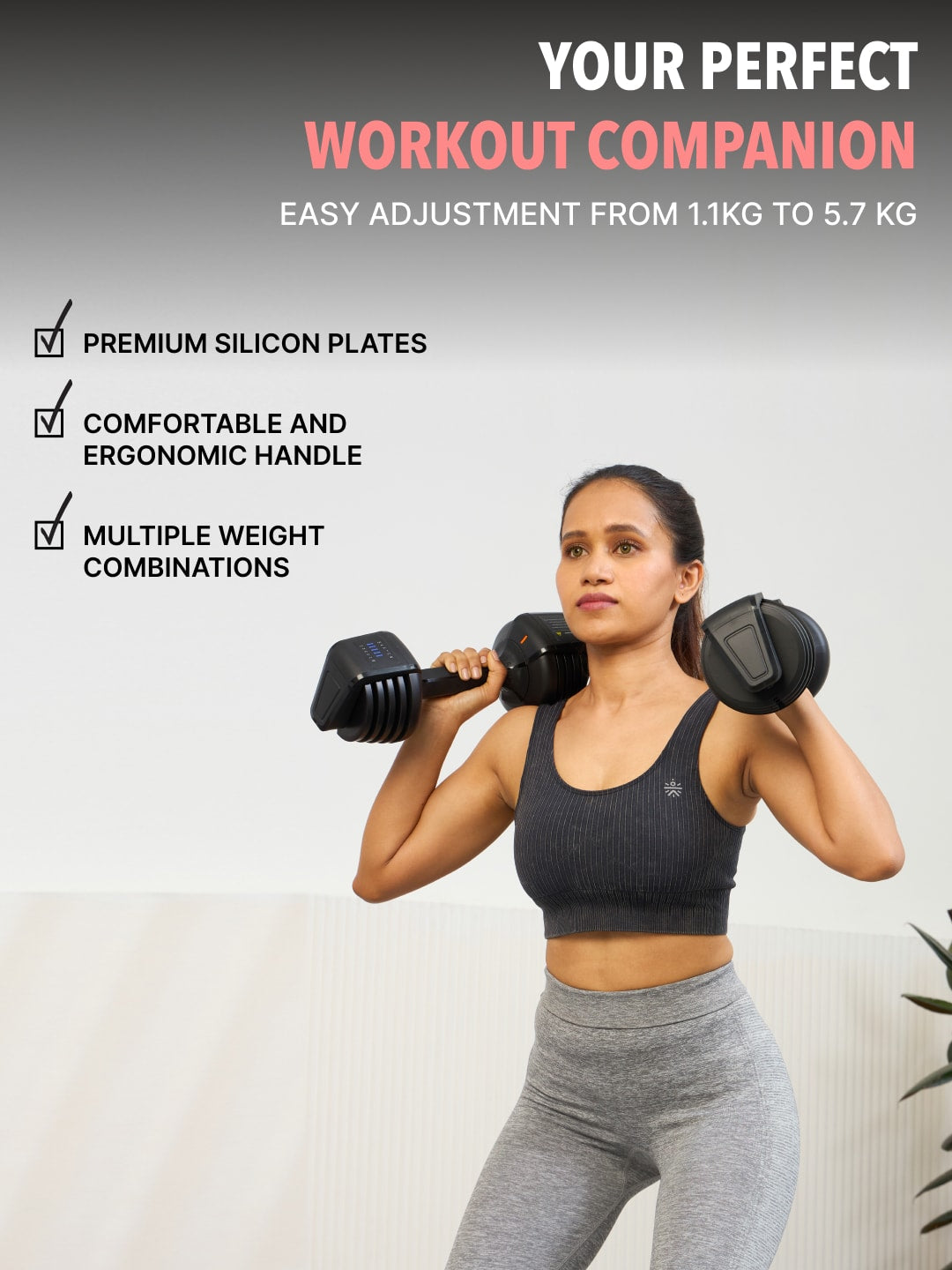 Divo 5.7kg (Pack of 2) Adjustable Dumbbell for Men & Women for Fitness and Home Workout, Adjustable Dumbbell (6 months extended warranty only on Cultstore.com)