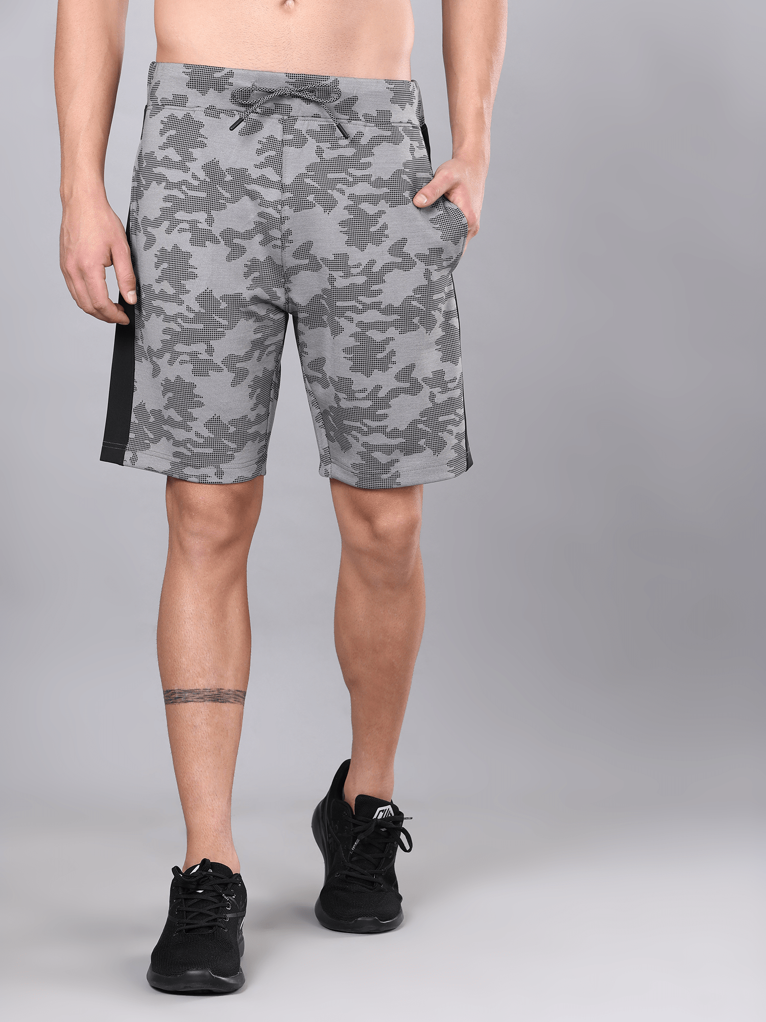 Signature Camo Grey Shorts
