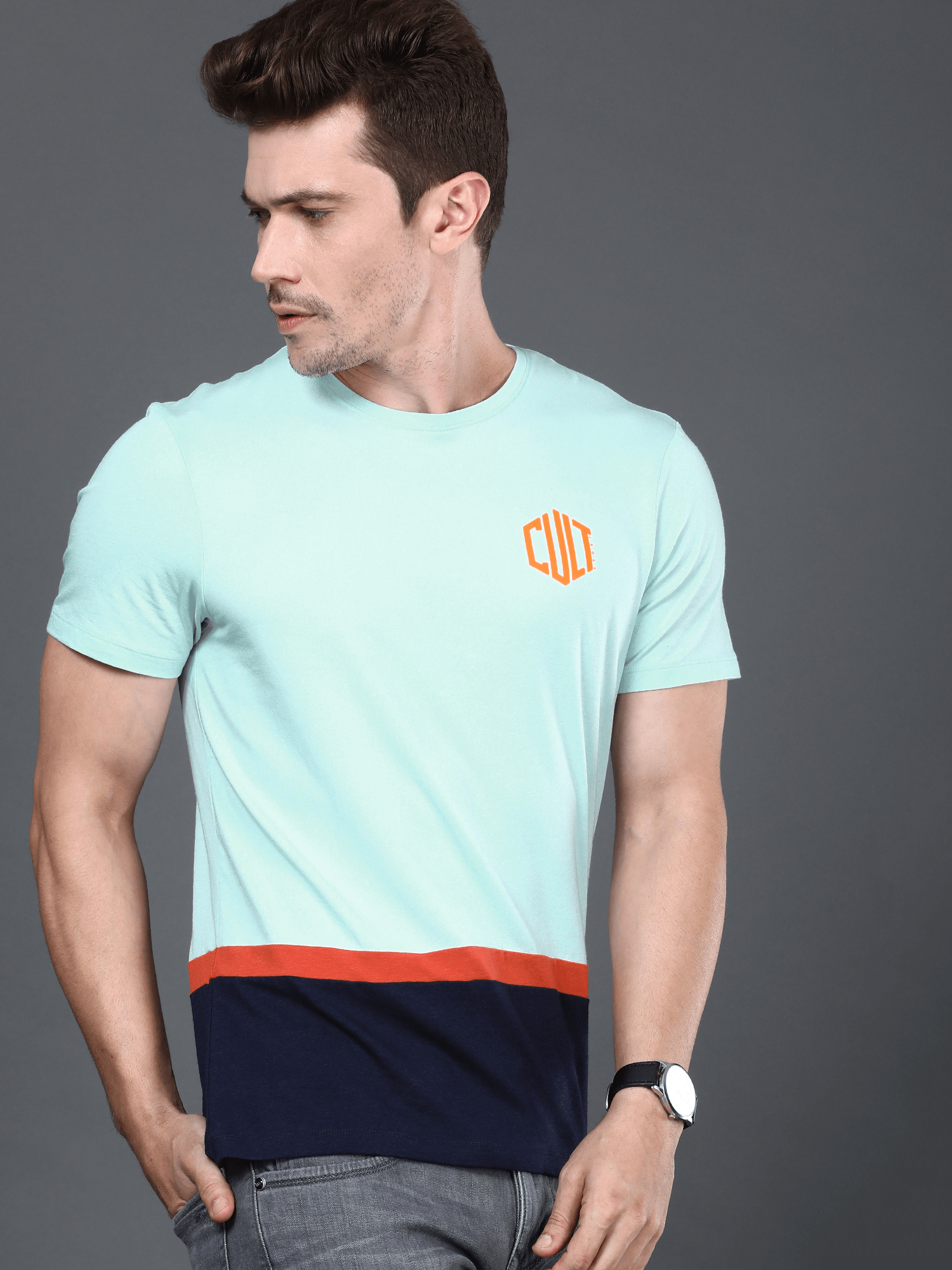 Bamboo Cloud Ice Blue Casual Tee