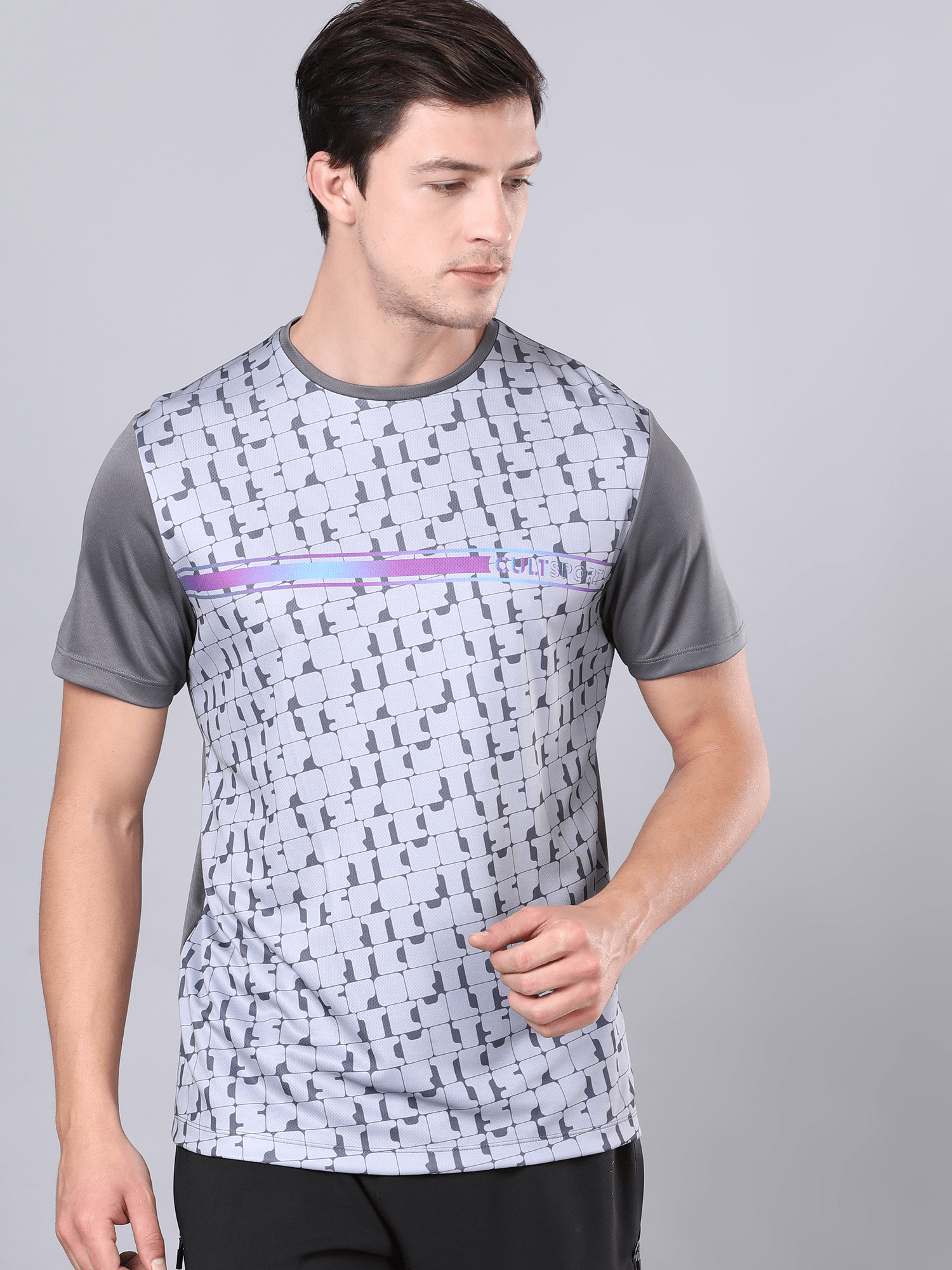 Dug Out Puzzle Grey Workout Tee