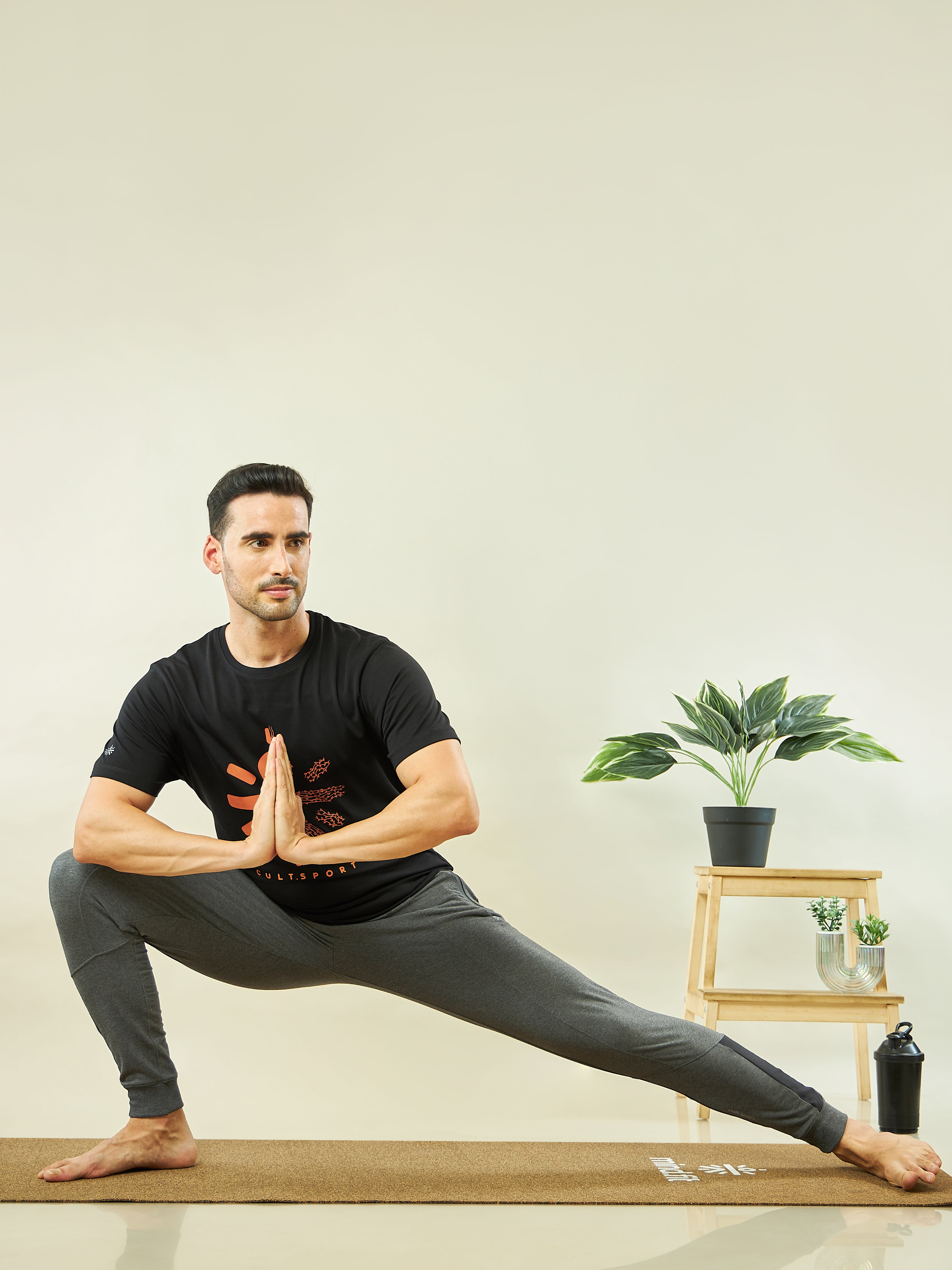 Contrast Panel Relaxed Tapered Fit Joggers