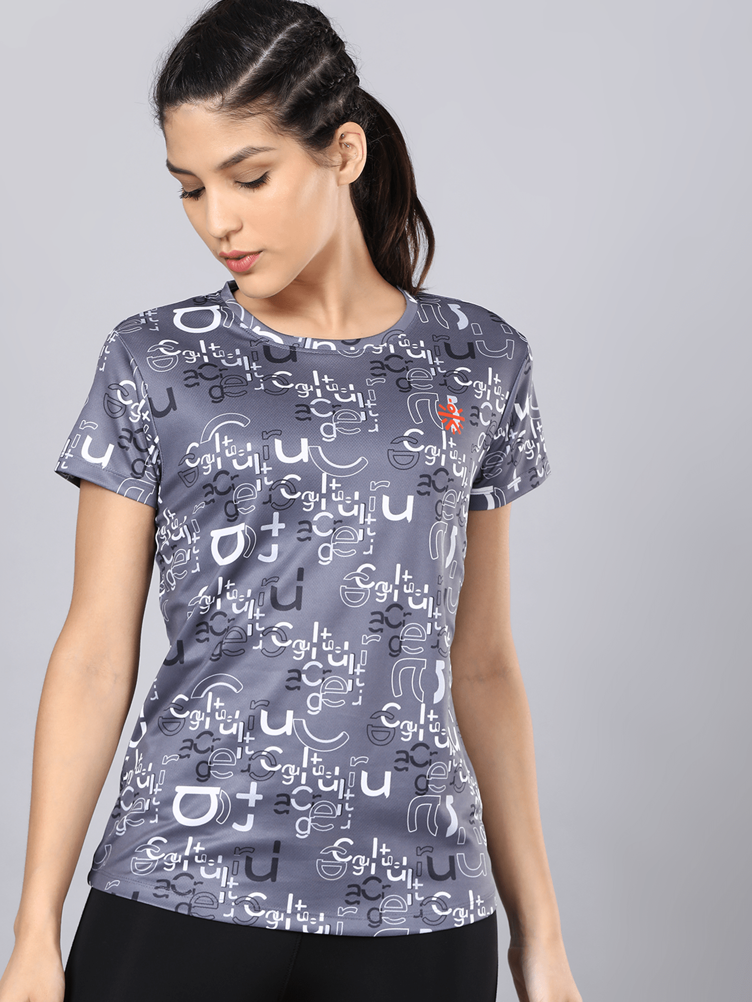 Code CULT Typo Grey Training Tee