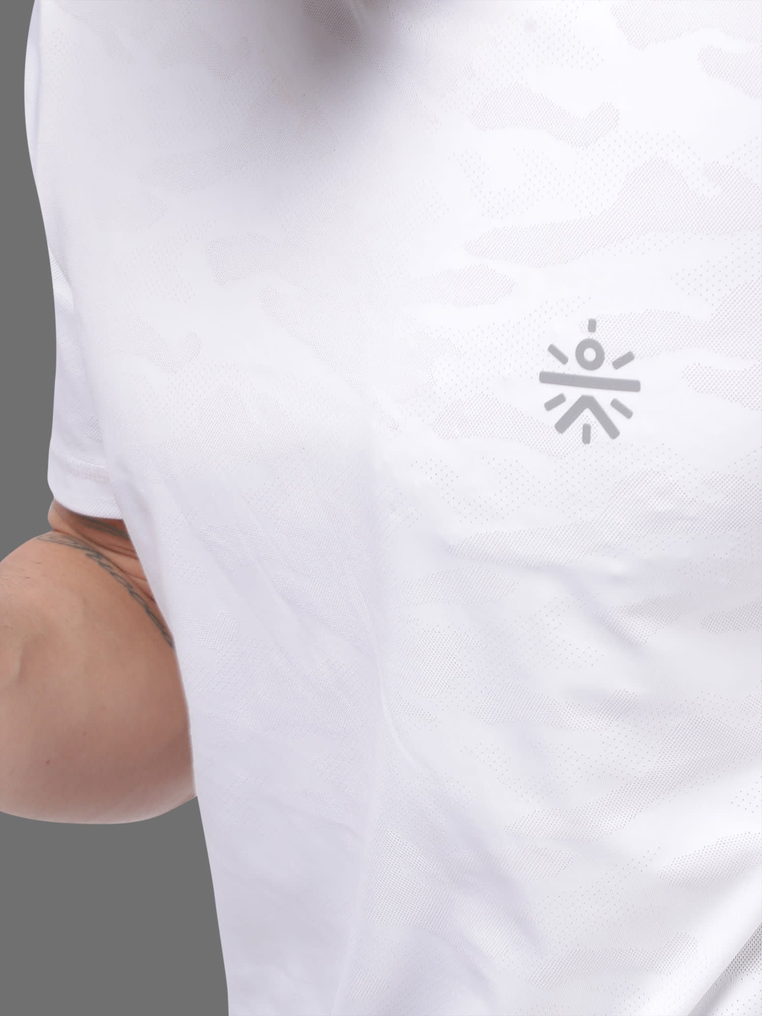 Vital Blaze White Running Relaxed Tee