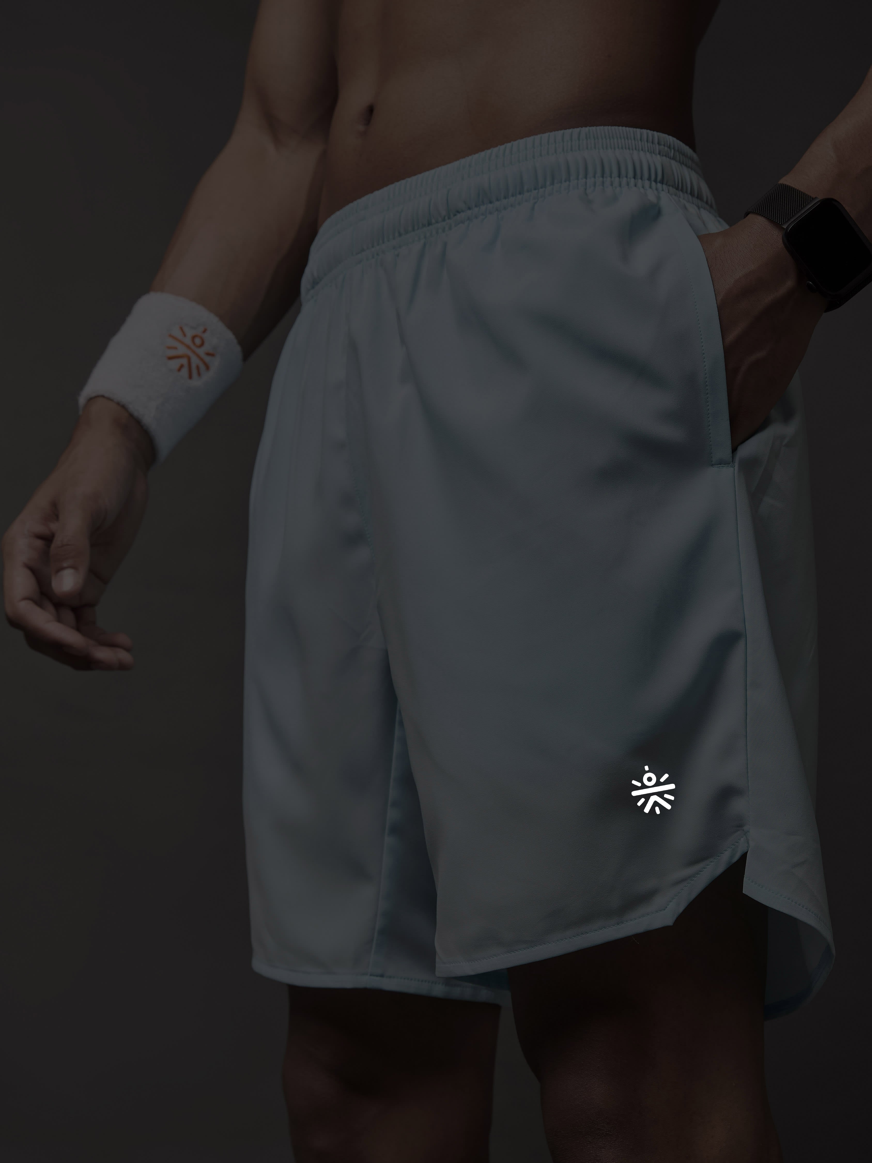 Iconic Blue Running Shorts