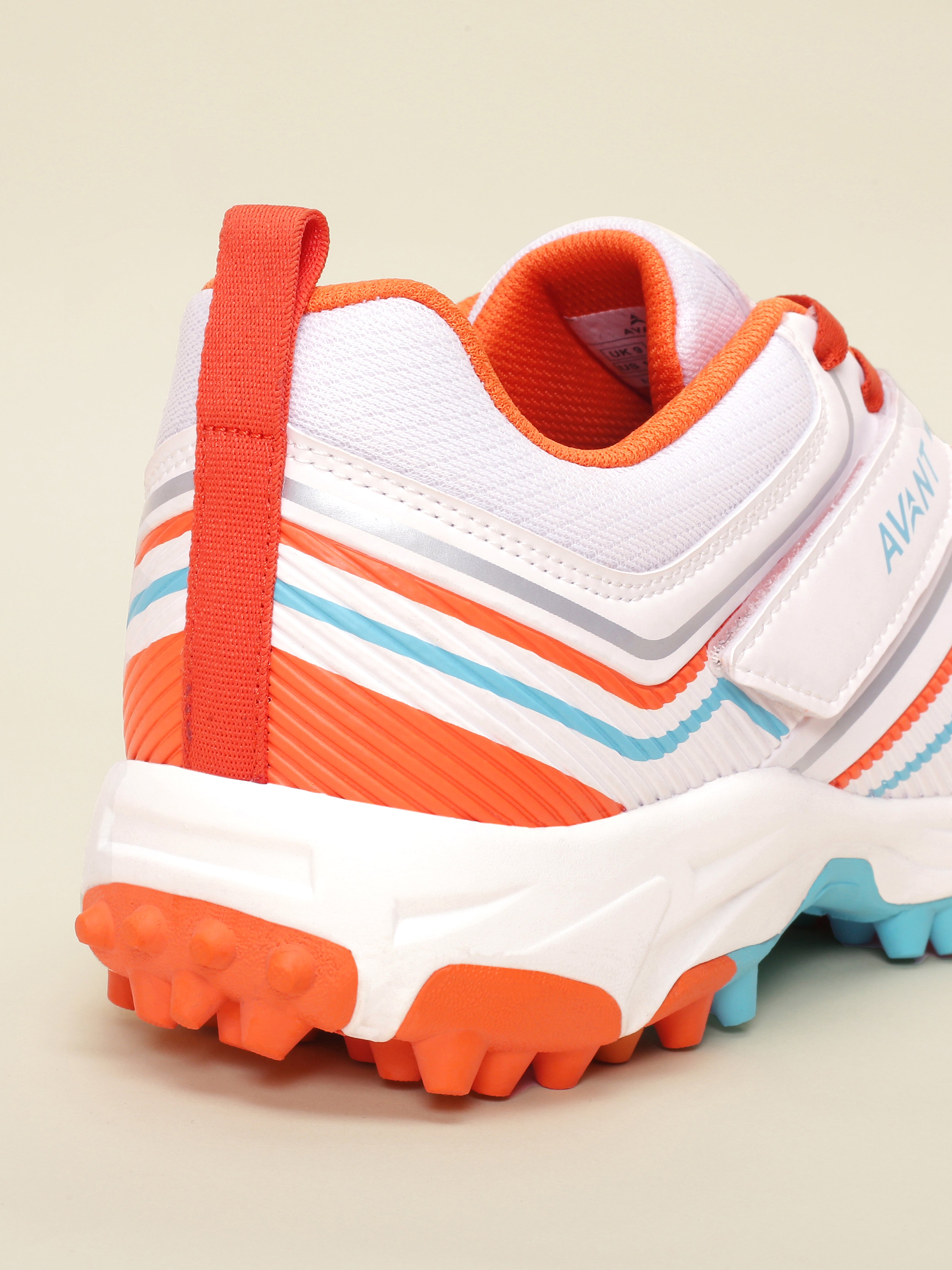 Avant Men's Impact Cricket Shoes - White/Orange