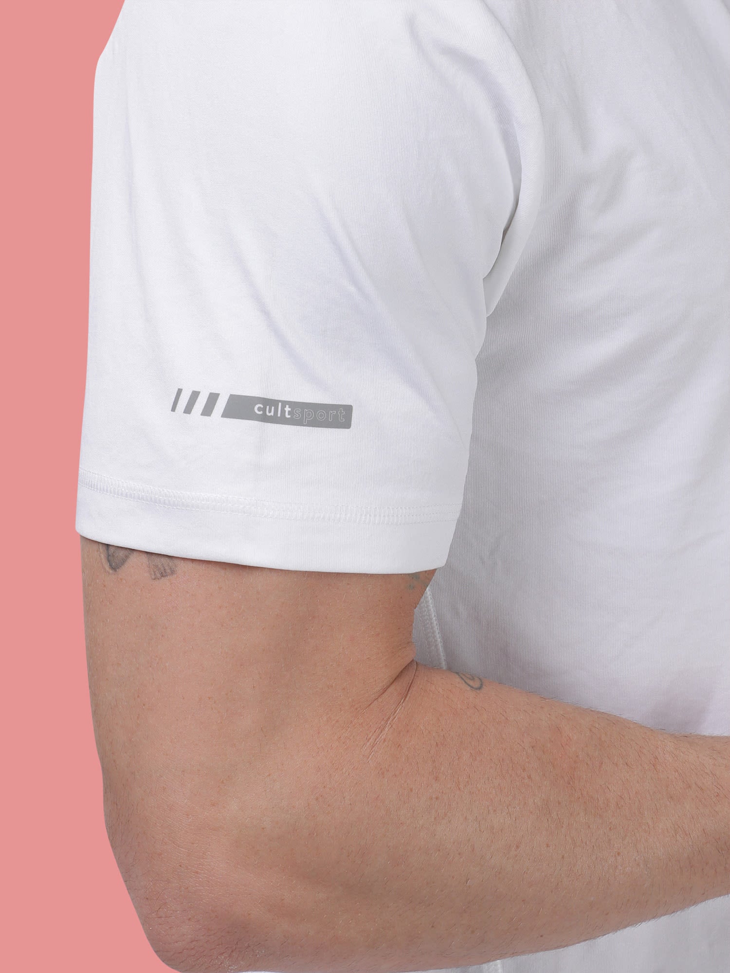 Vital Vent White Running Relaxed Tee