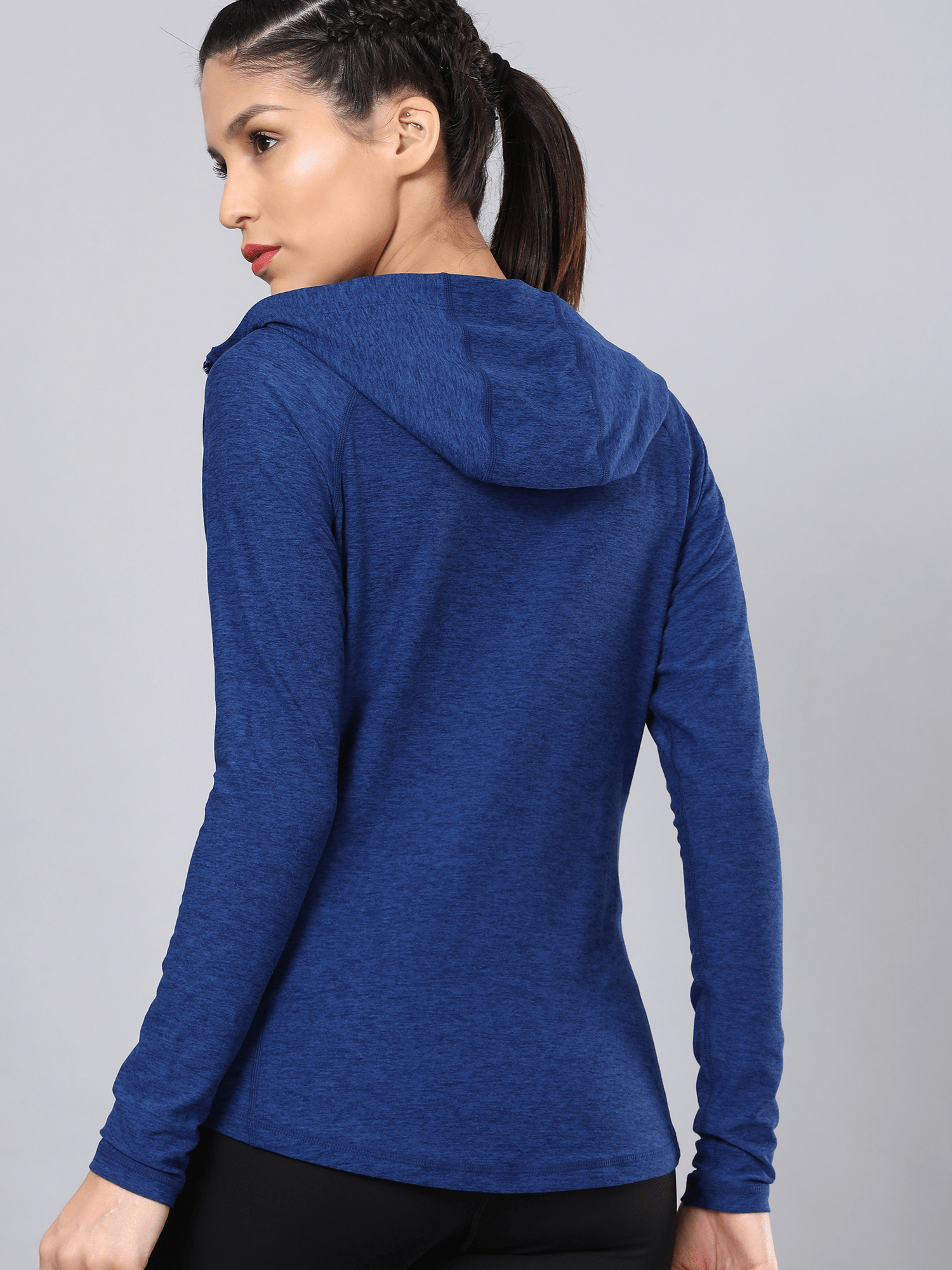 Vital Emerge Blue Zip Through Hoodie Sweatshirt
