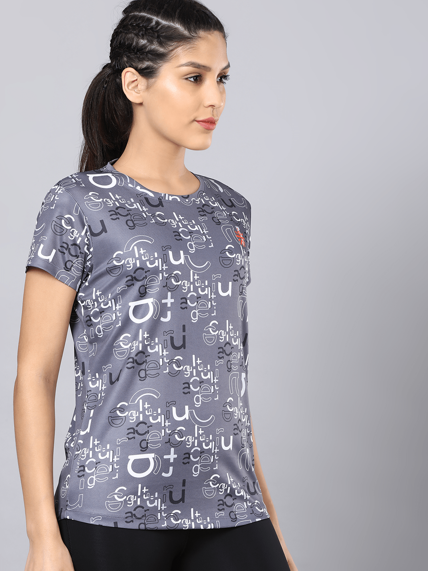 Code CULT Typo Grey Training Tee