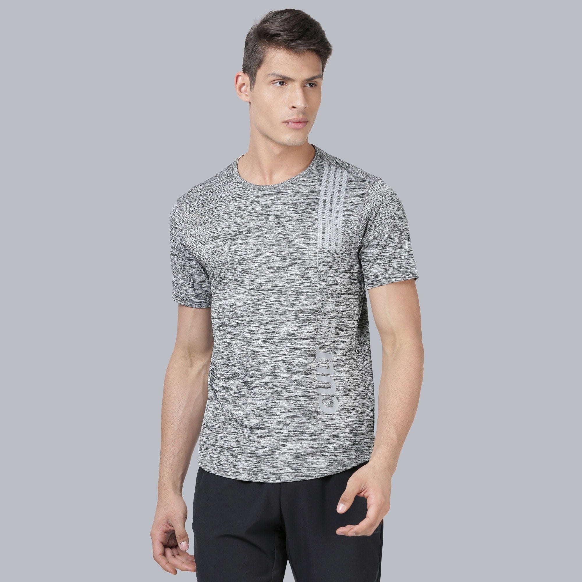 Signature Stripe Metallic Running Tee
