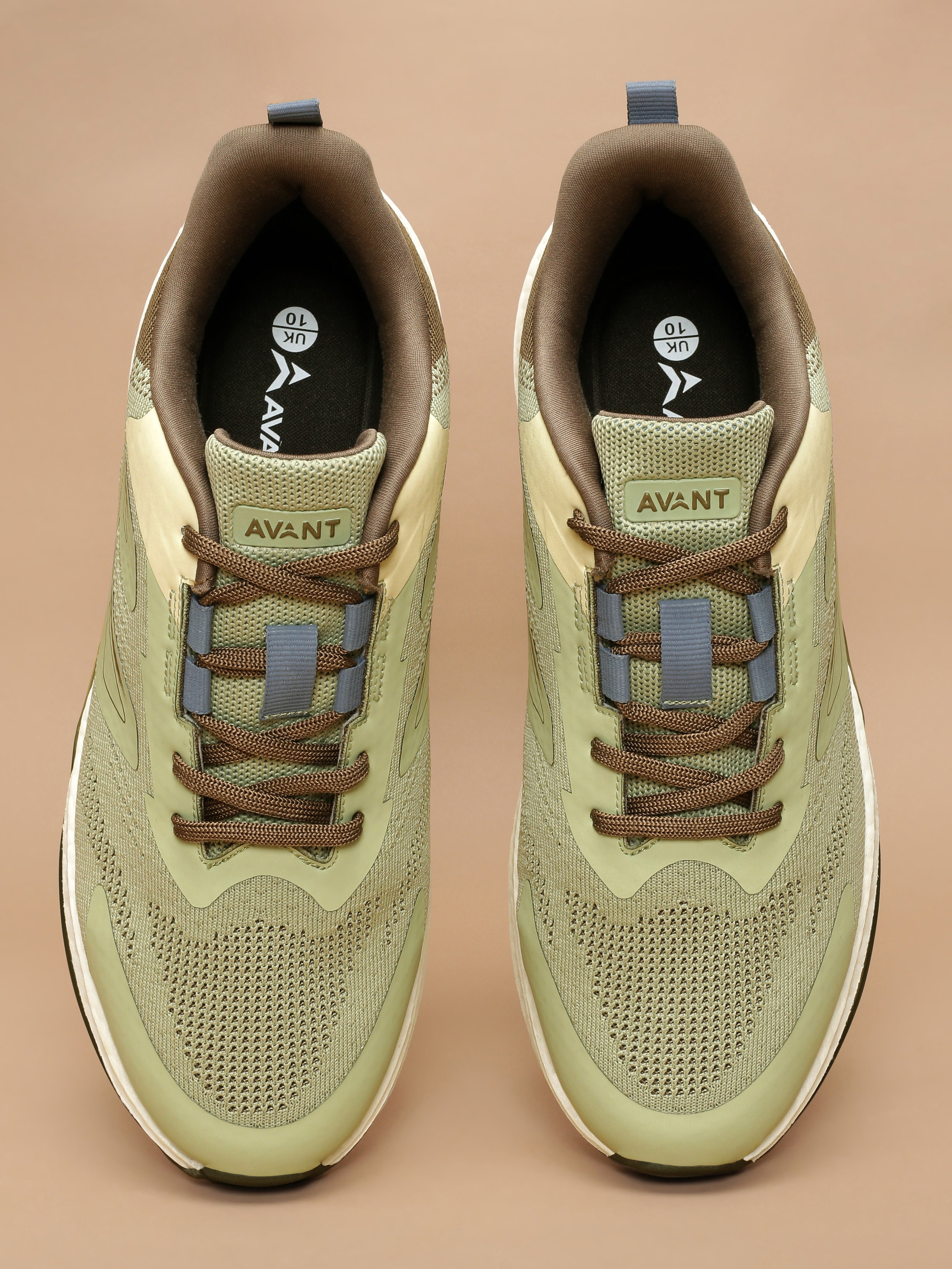 Avant Men's Gravitas Running Shoes - Green/Brown