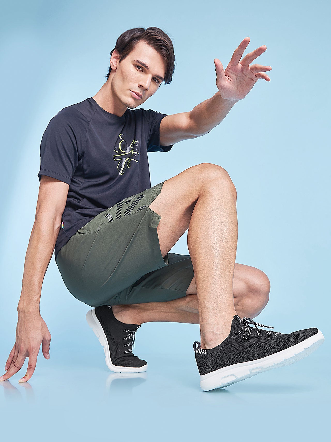 Avant Men's Everglide Running Shoes-Black