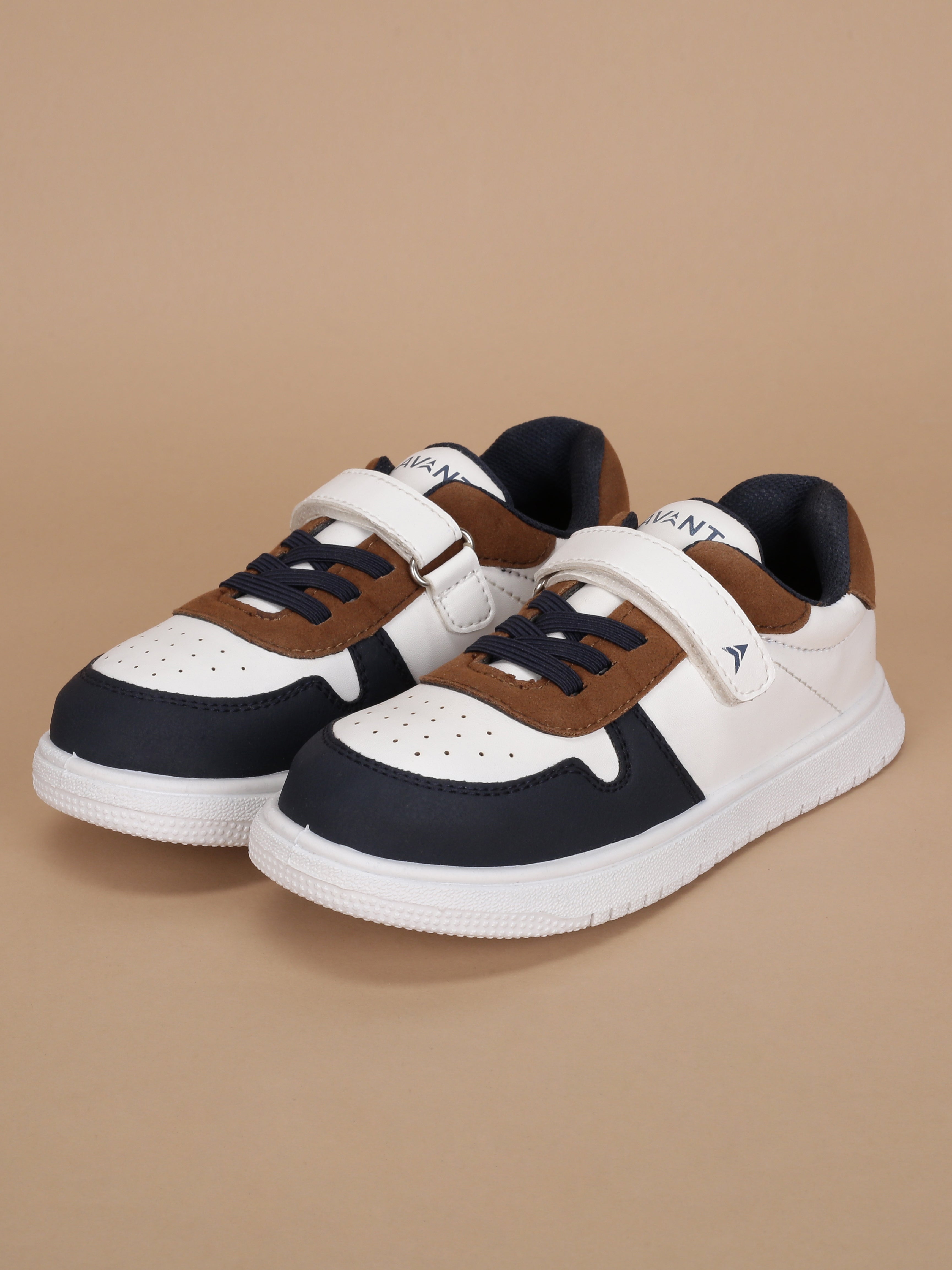 Avant Kids MiniVogue Sneakers - Tan/Navy