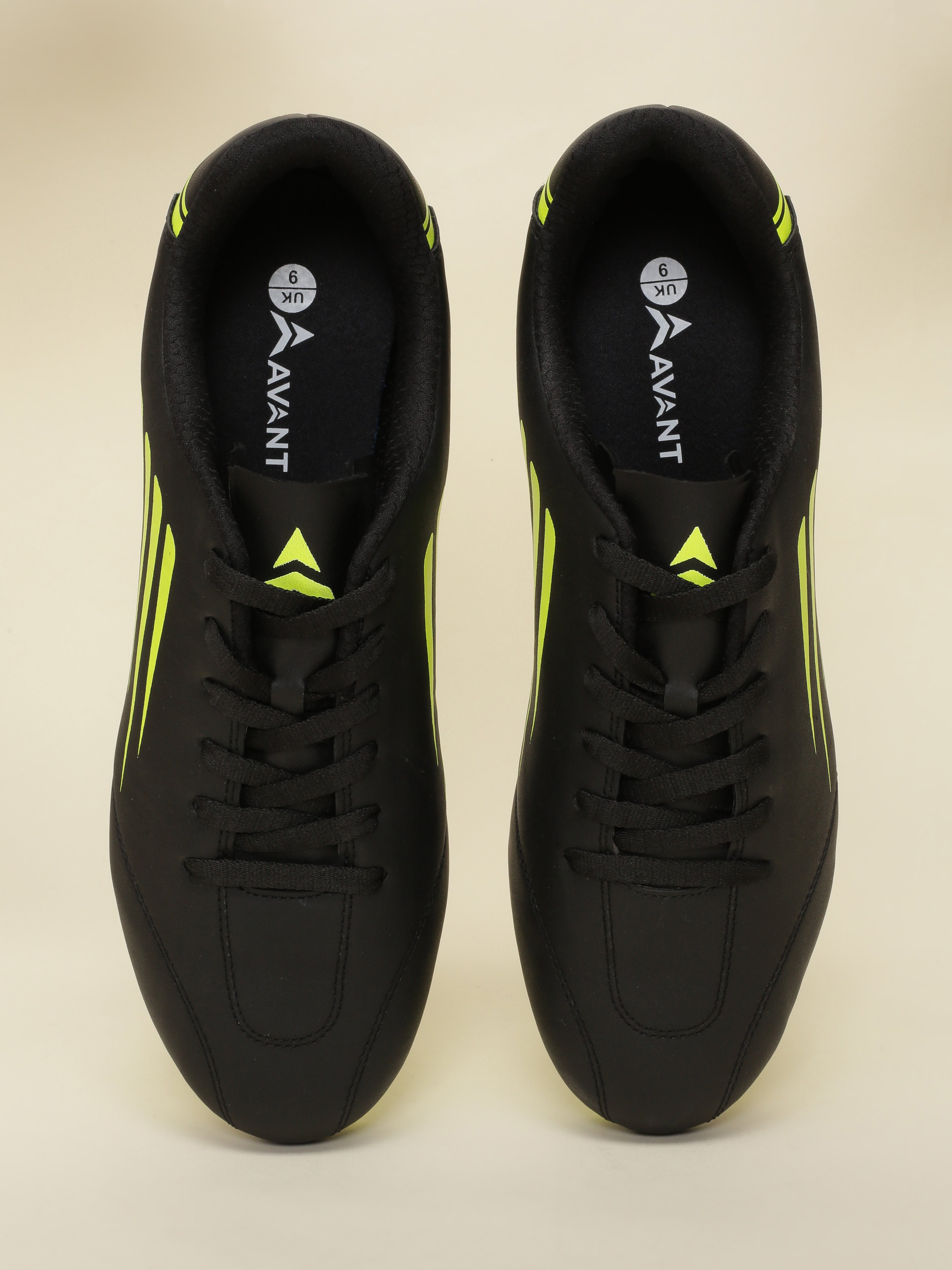 Avant Men's Phantom Football Shoes - Black/Lime