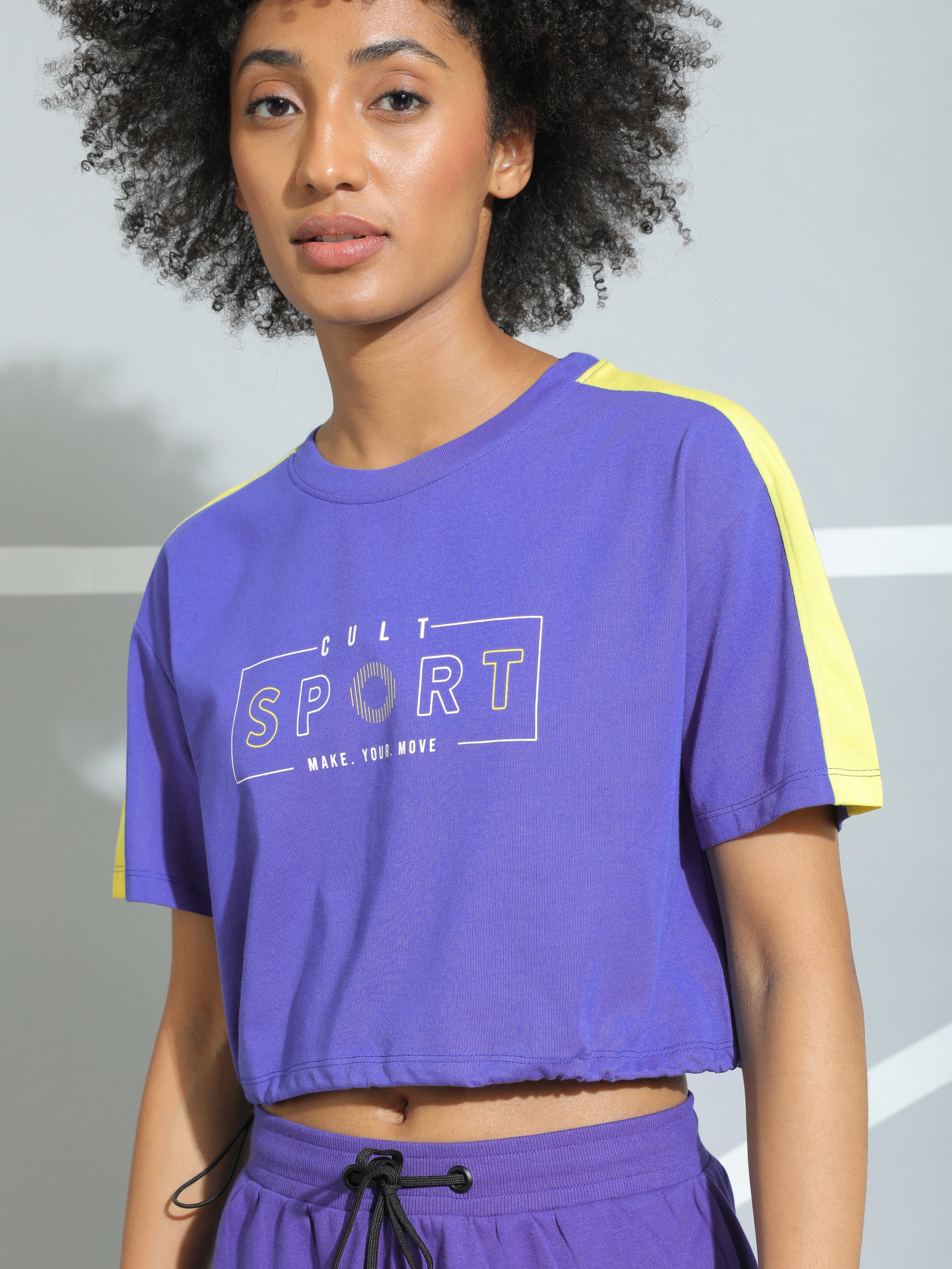 Colourblock Active Crop Top