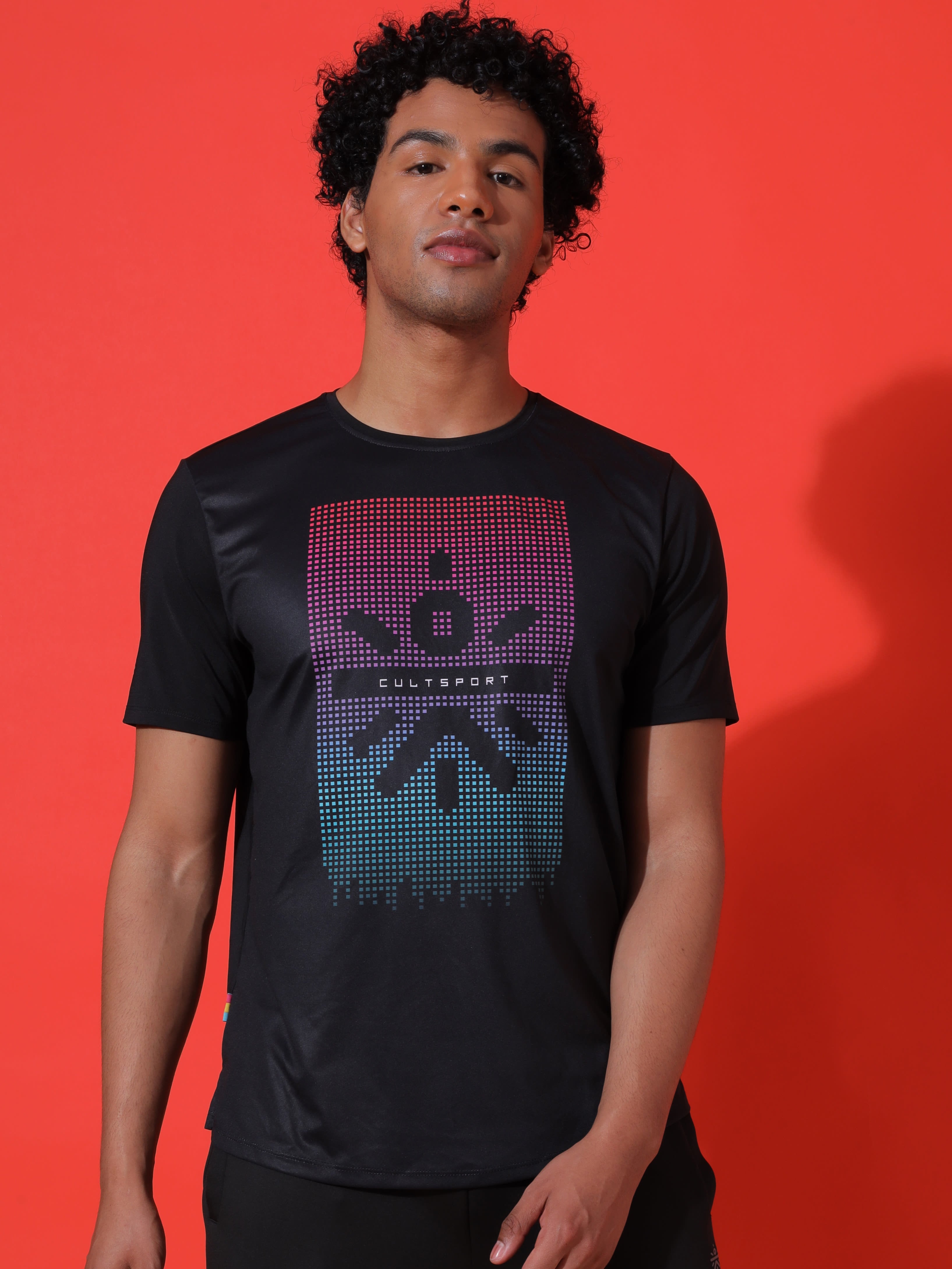 Pixel Graphic Print T-shirt