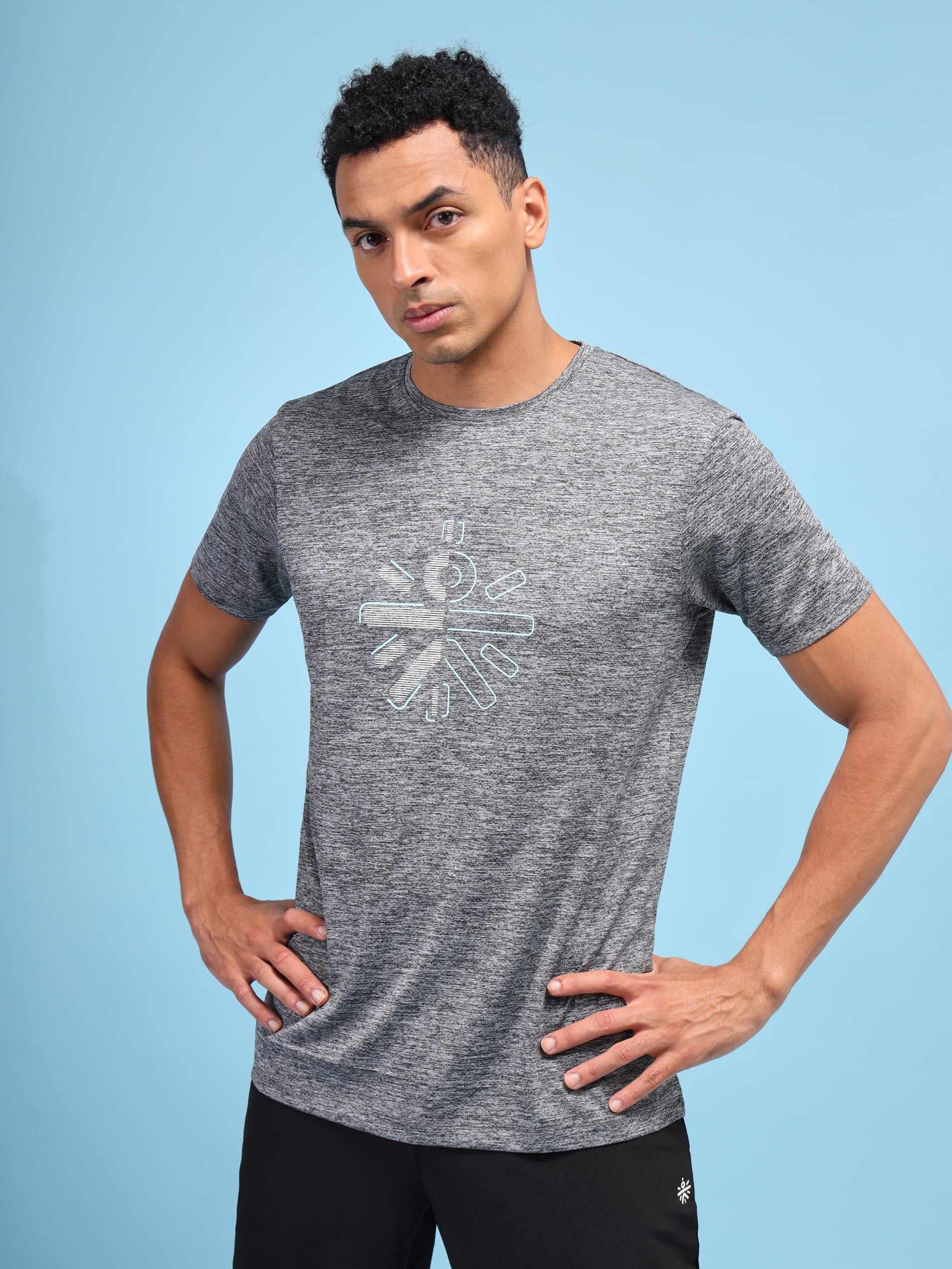 Logo Chest Graphic Workout T-shirt