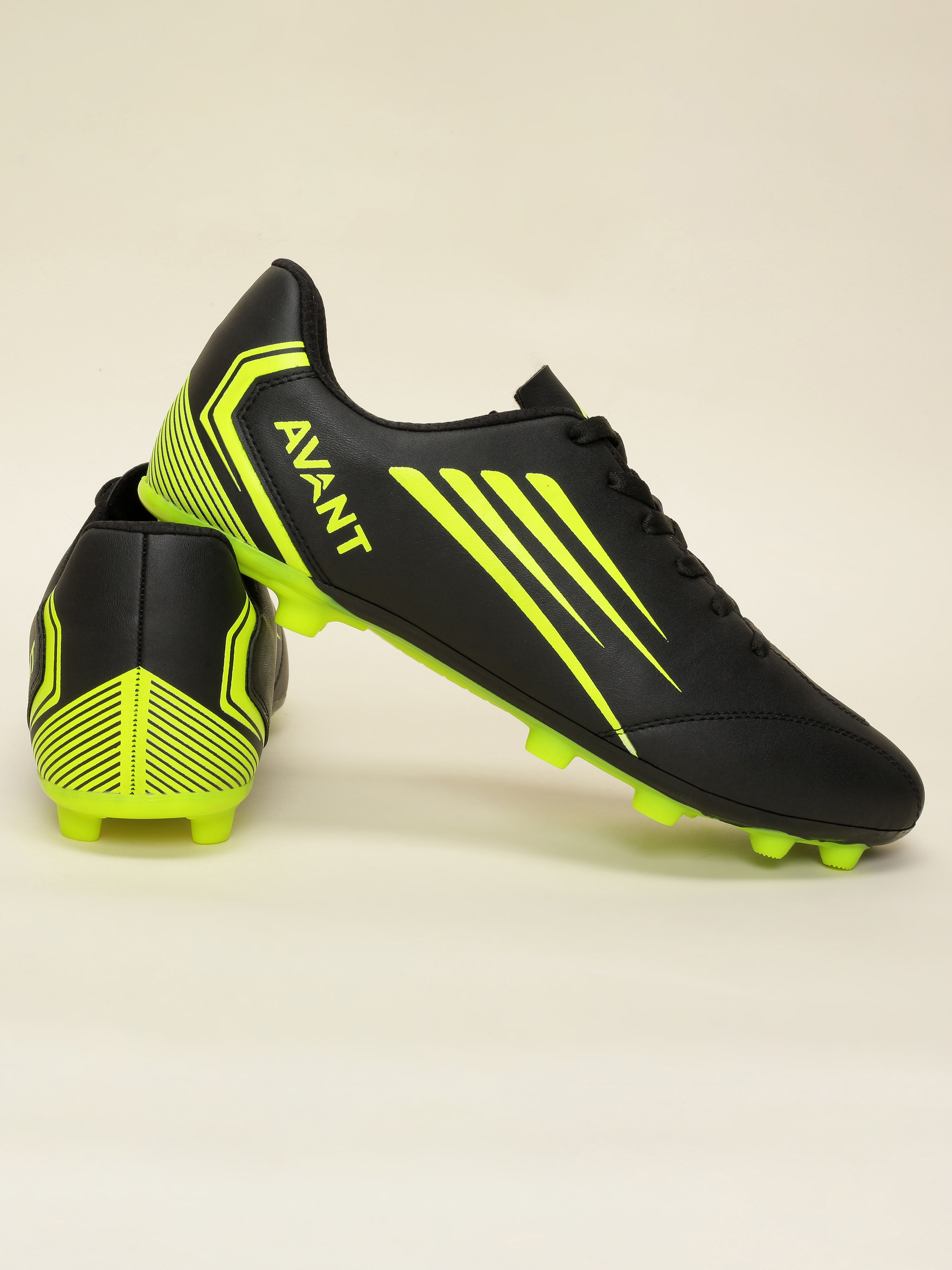 Avant Men's Phantom Football Shoes - Black/Lime