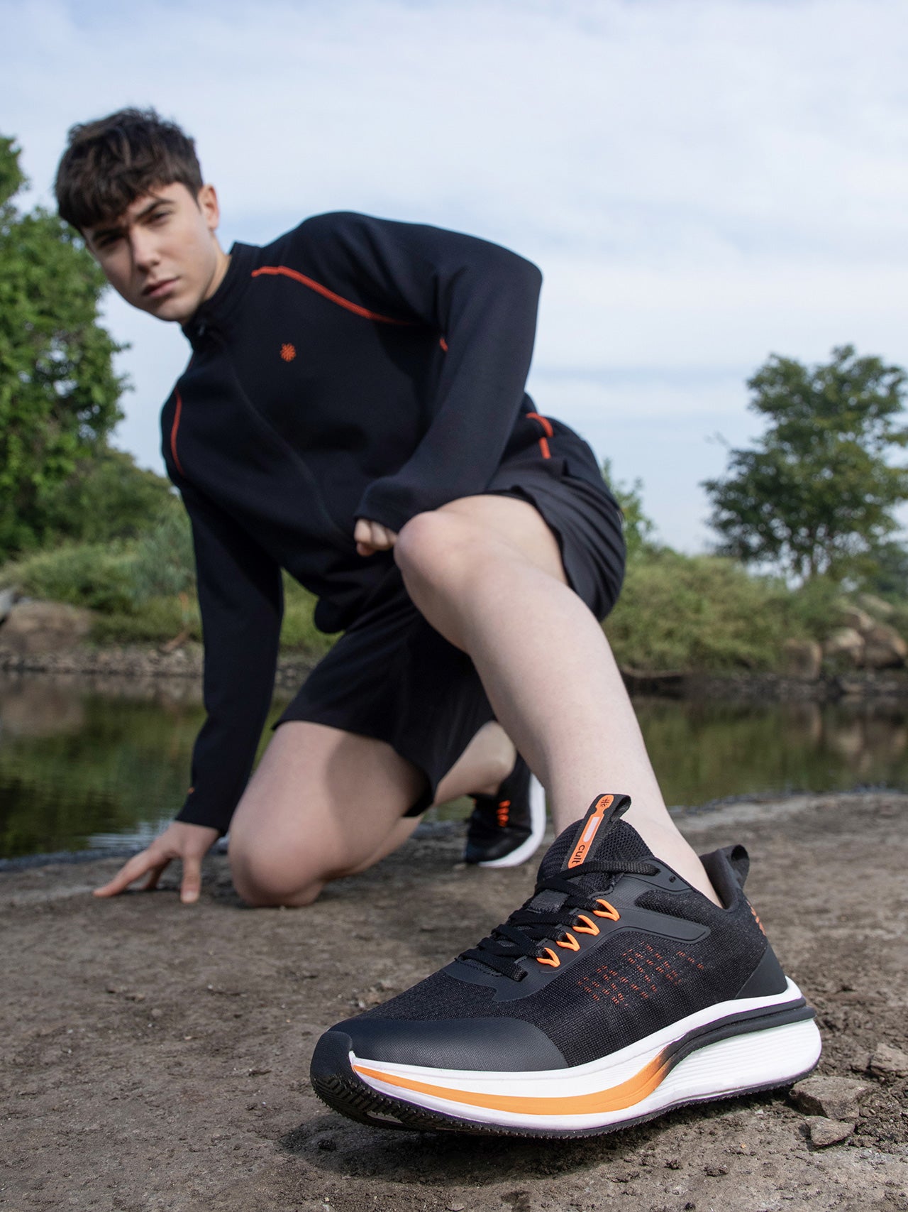 cult Men's Versa Freeway Running shoes - Black/Red