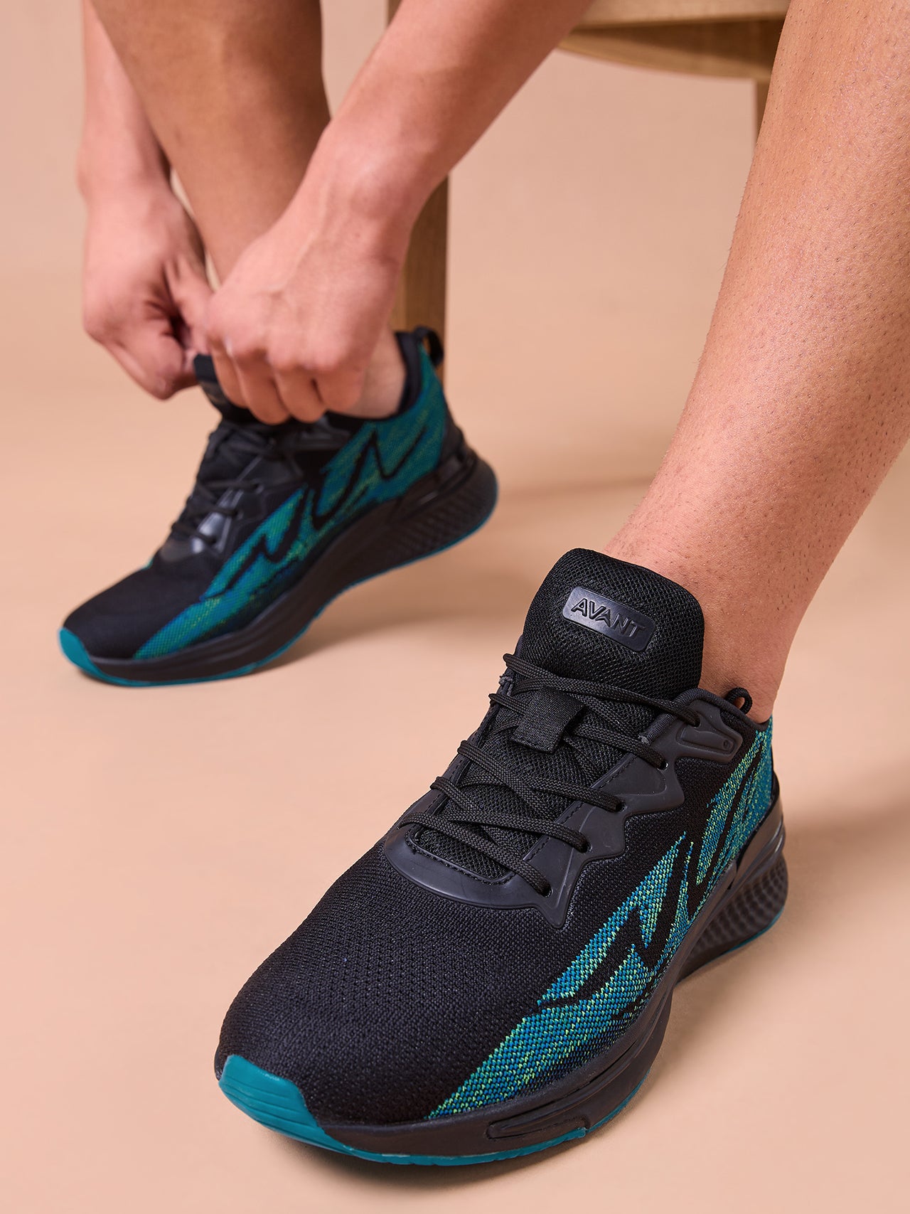 Avant Men's Spectrum Running Shoes - Black/Blue