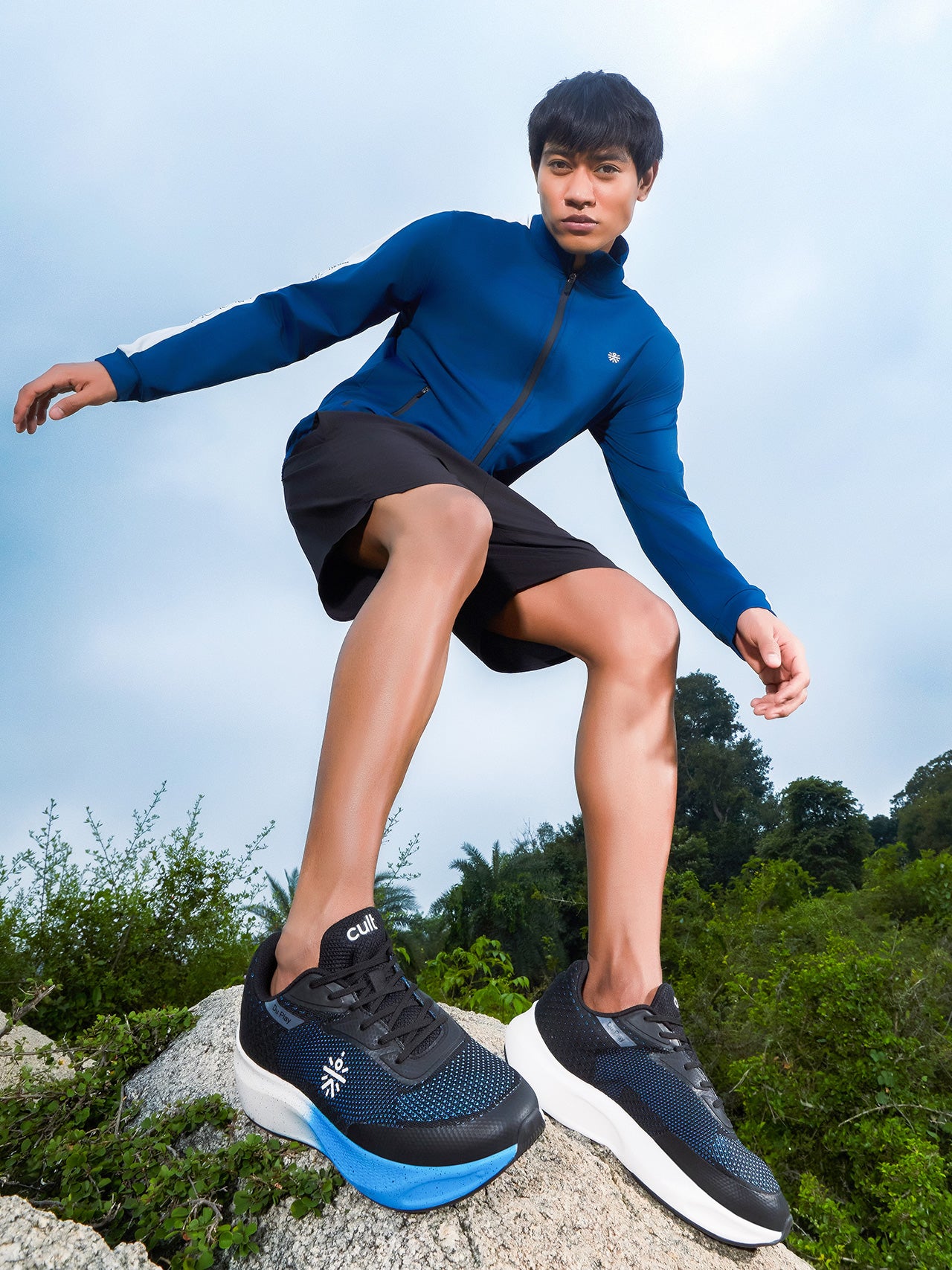 cult Men's DuPlay Casual Shoes - Black/Blue