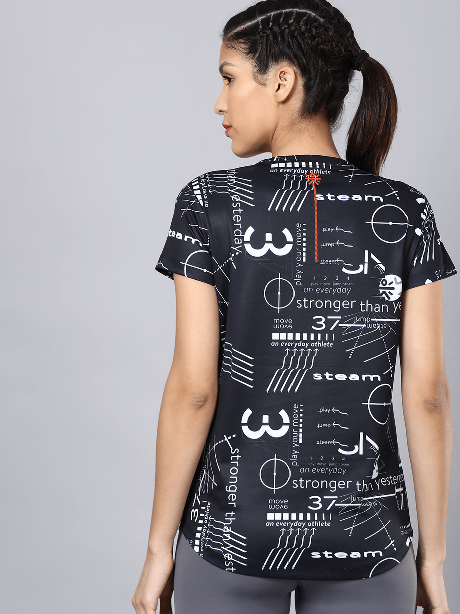 Code Motto Black Workout Tee