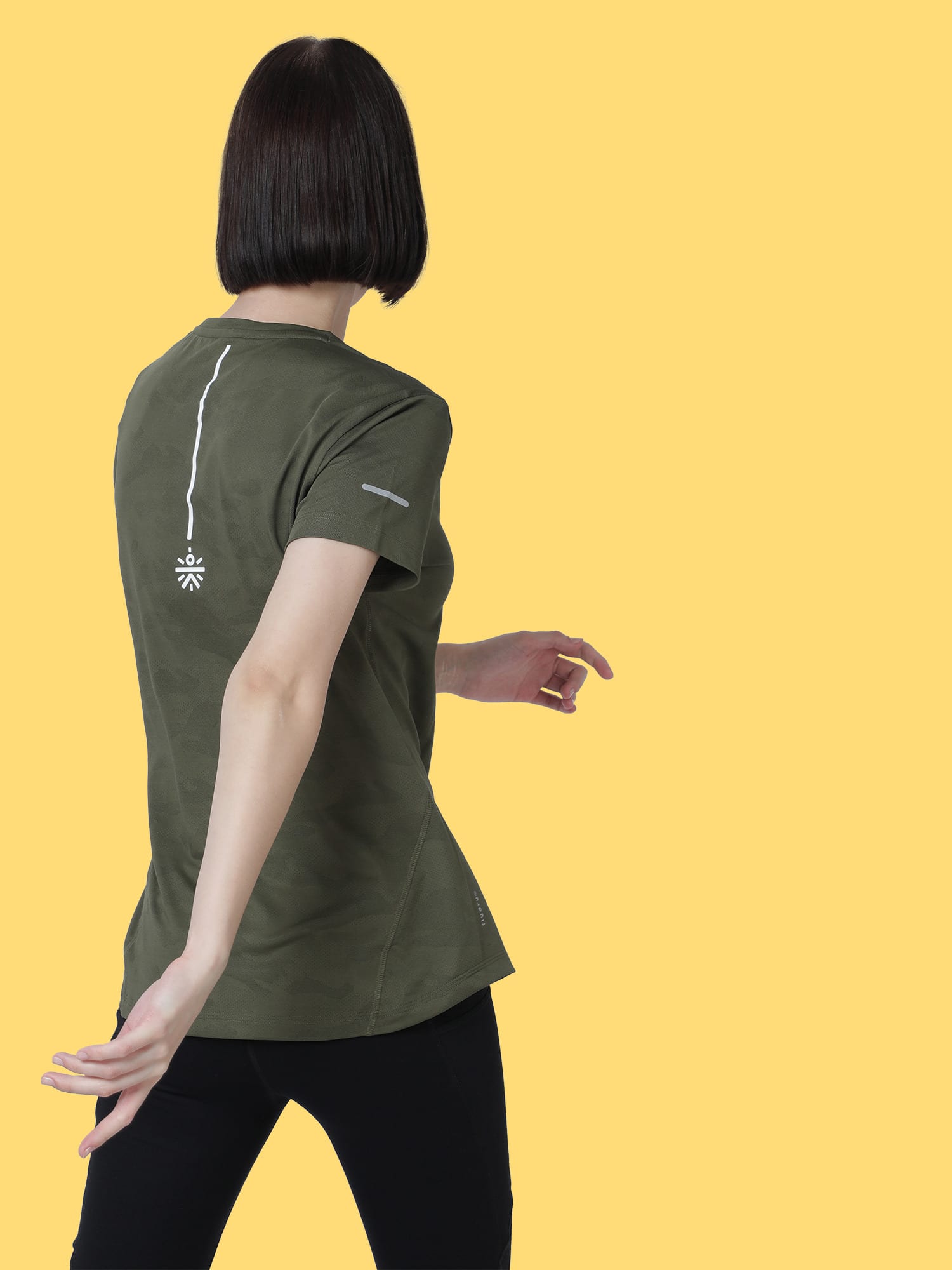 Vital Ace Olive Running Relaxed Tee