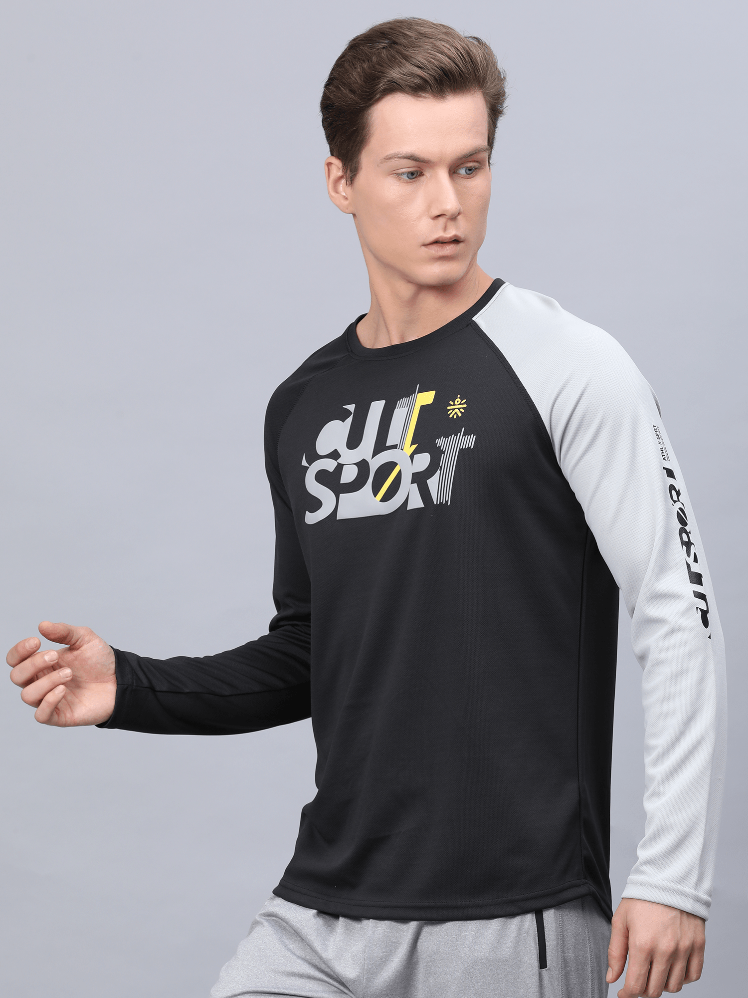 Abstract Unit Black Tee