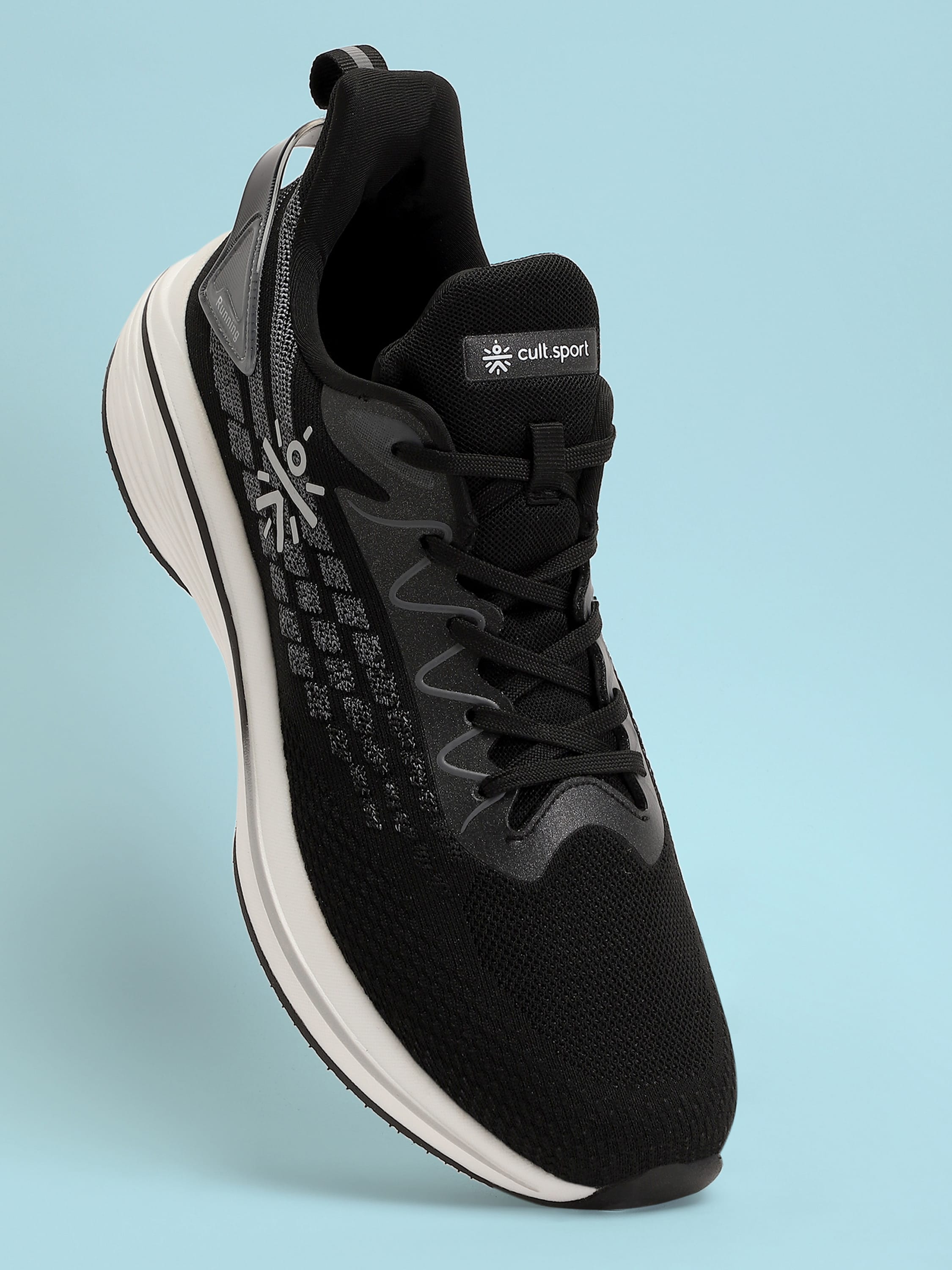 cult Active Men Running Shoes - Black