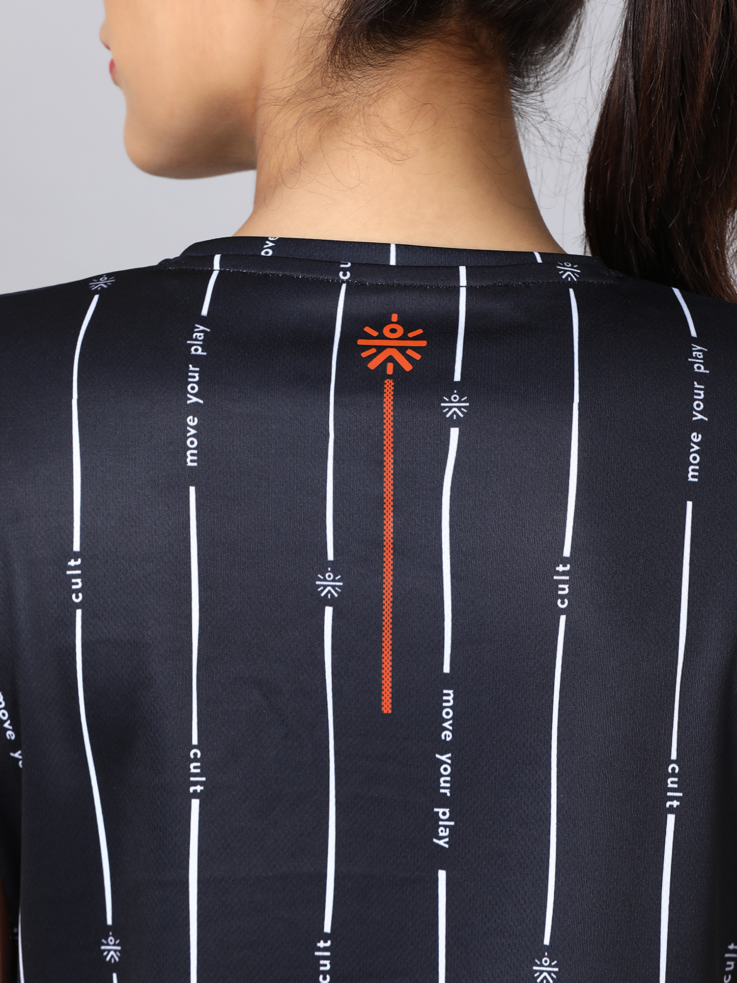 Code Pattern Black Workout Tee