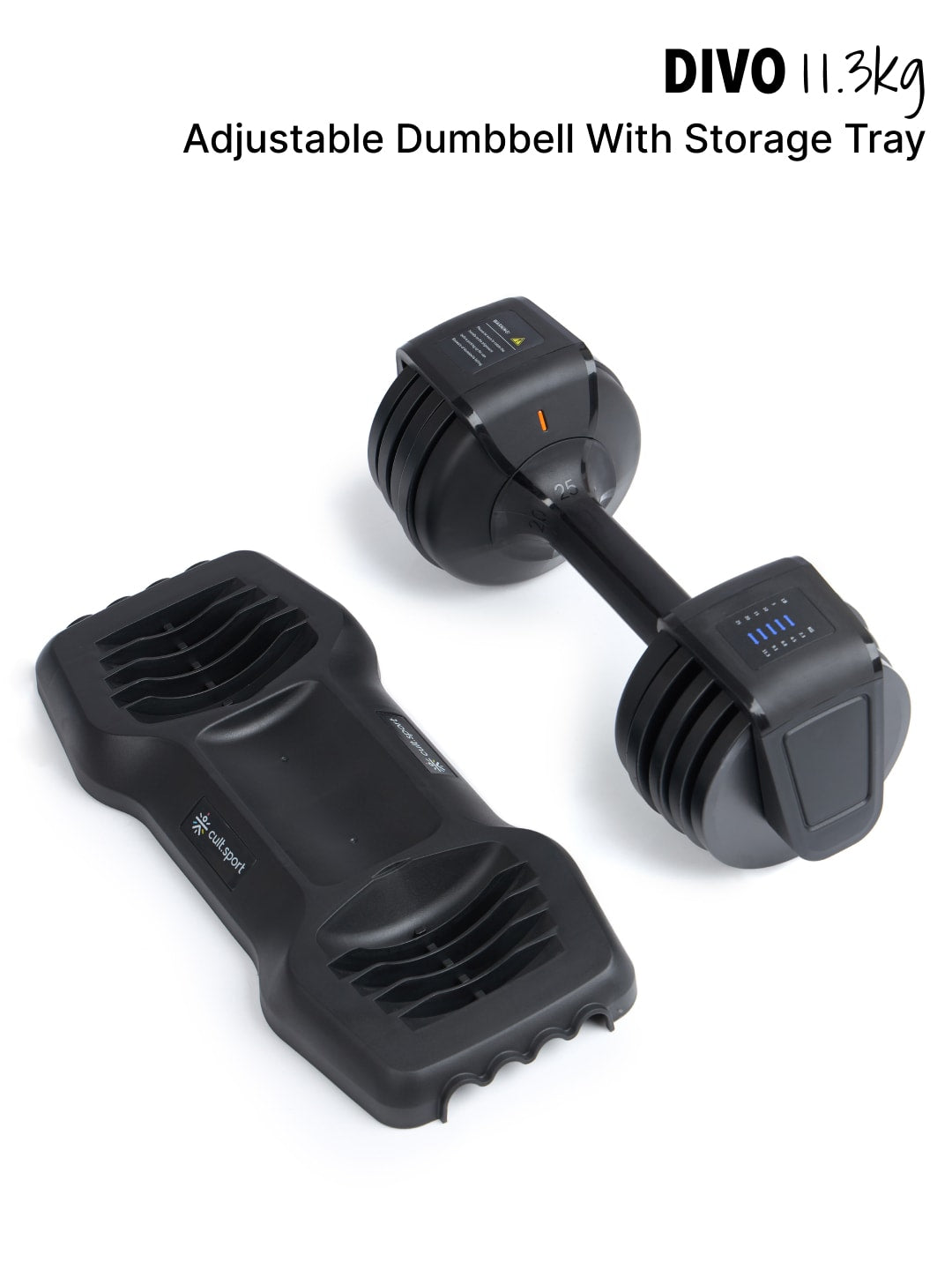 Divo Adjustable Dumbbell (Pack of 1) for Men & Women for Fitness and Home Workout, Adjustable Dumbbell 11.3 KG. (6 months extended warranty only on Cultsport.com)