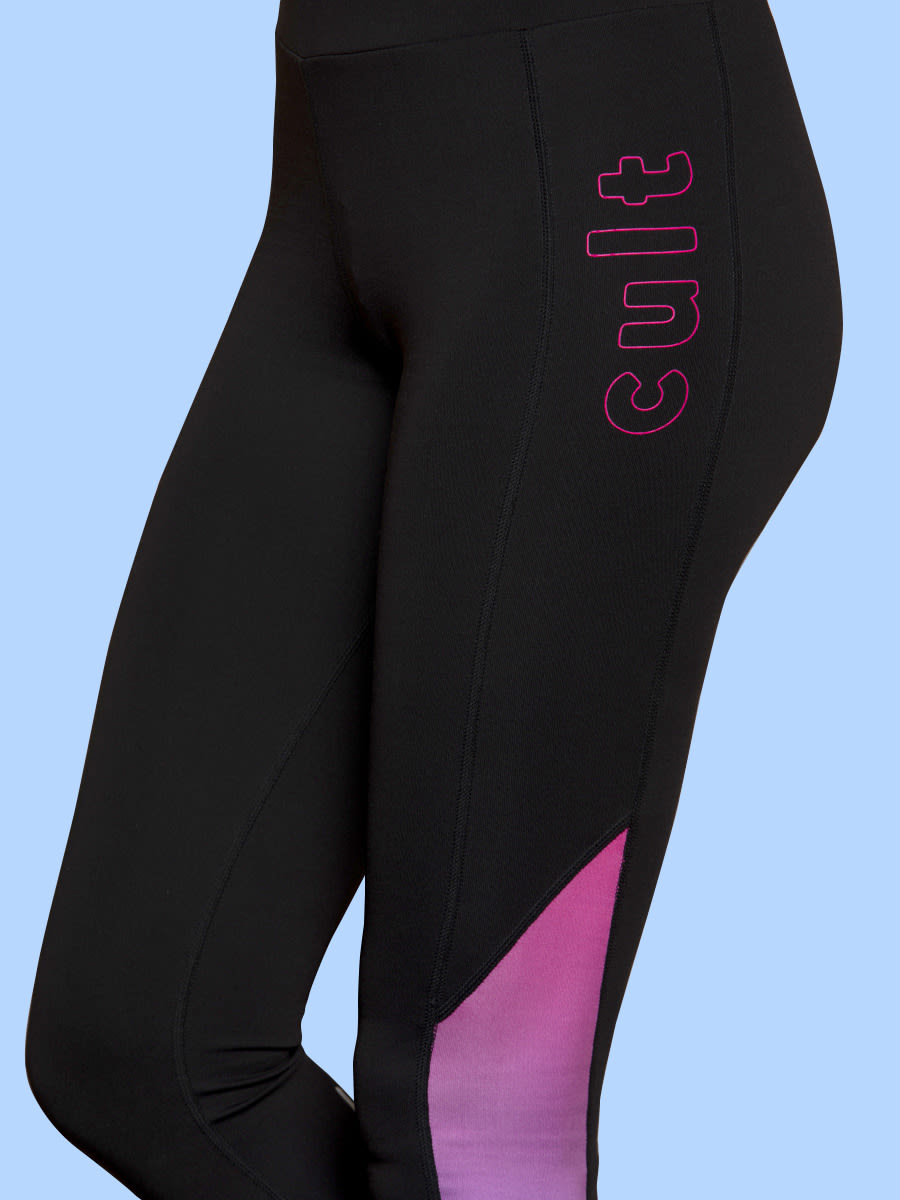 Women Signature Mid Pink Radiant Leggings