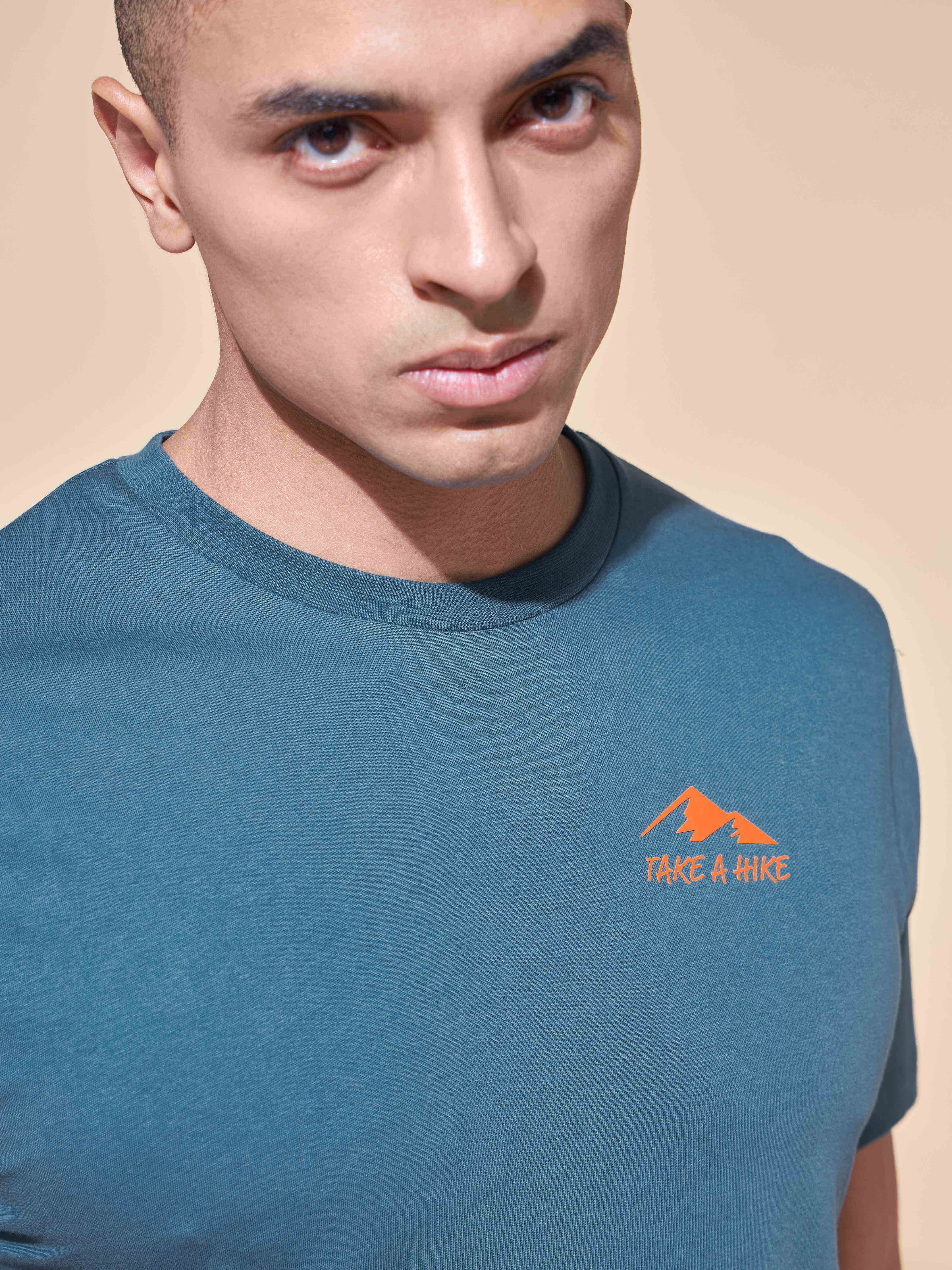 Take A Hike Miniature Print T-shirt