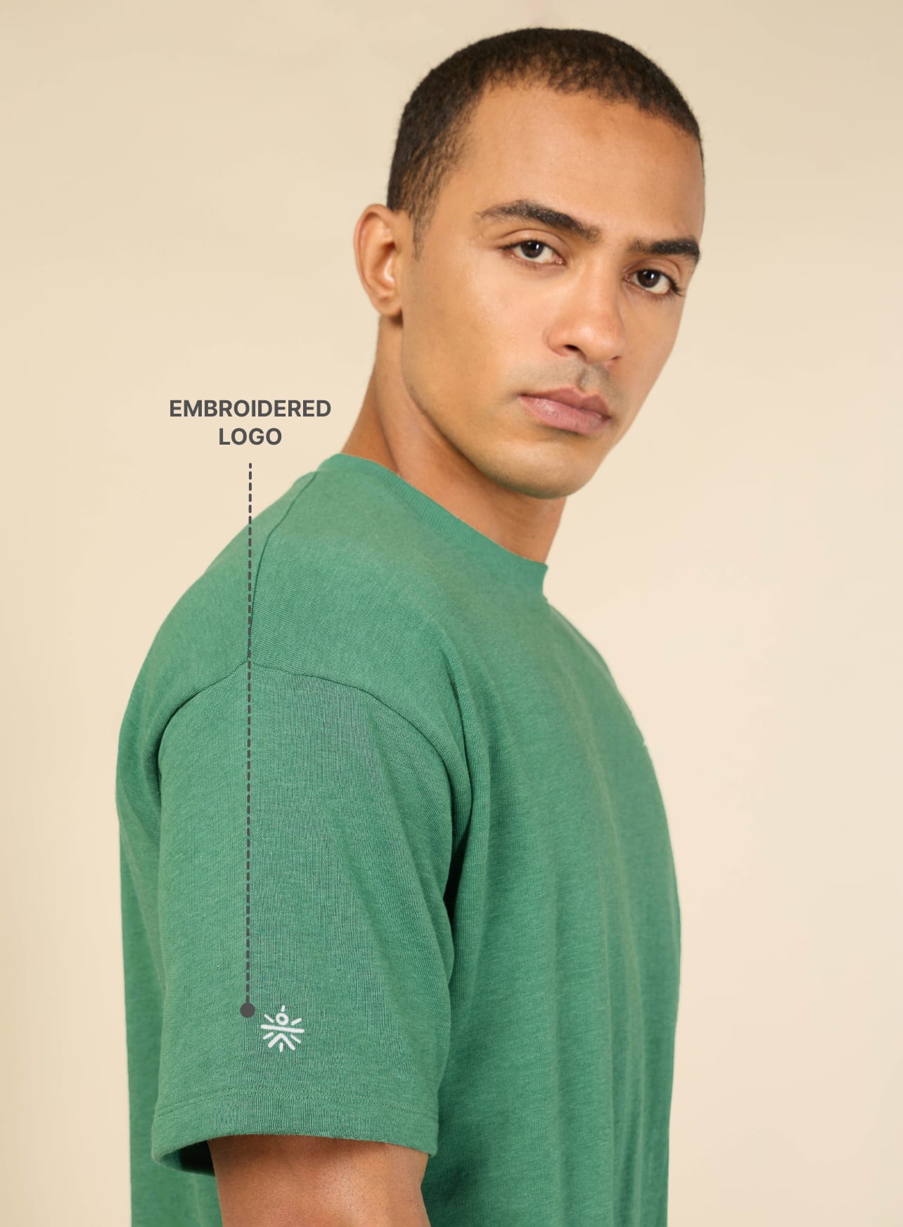 Cult Athletic Club Men Sea Green T-shirt