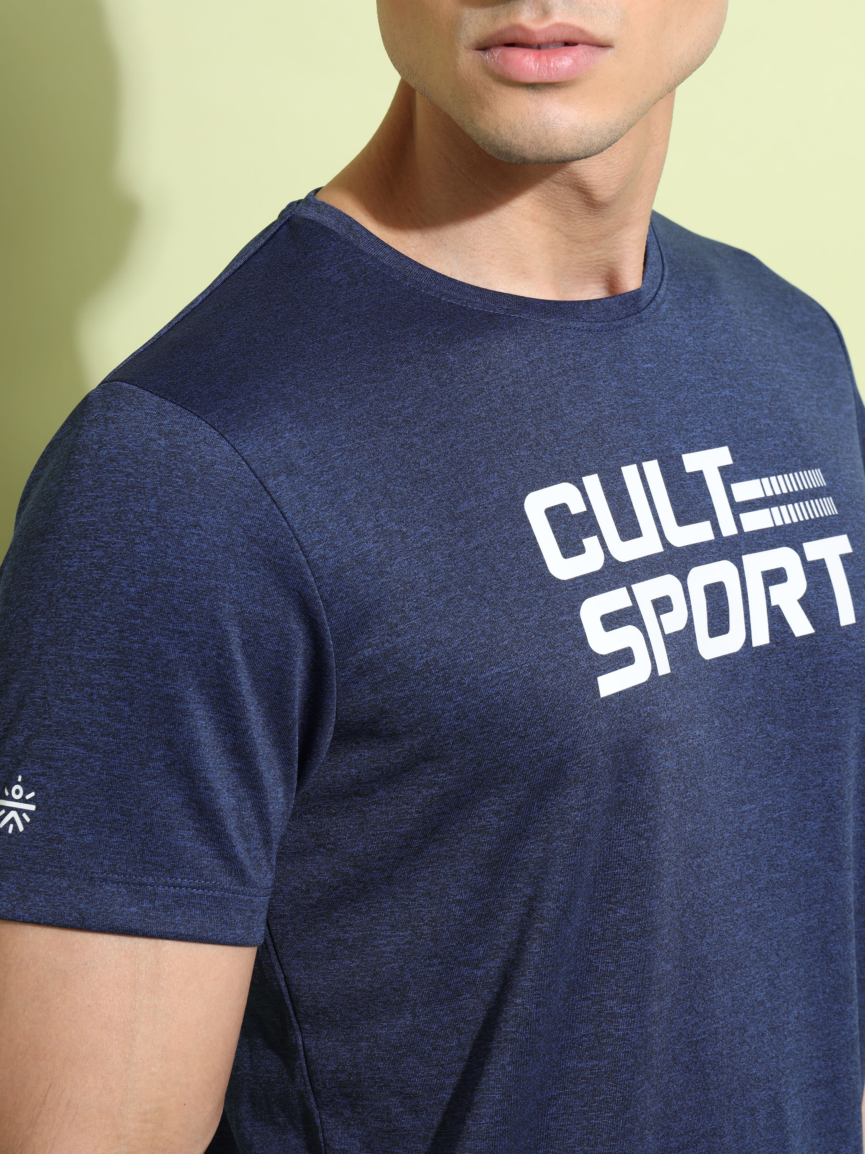 Melange Graphic Print T-shirt