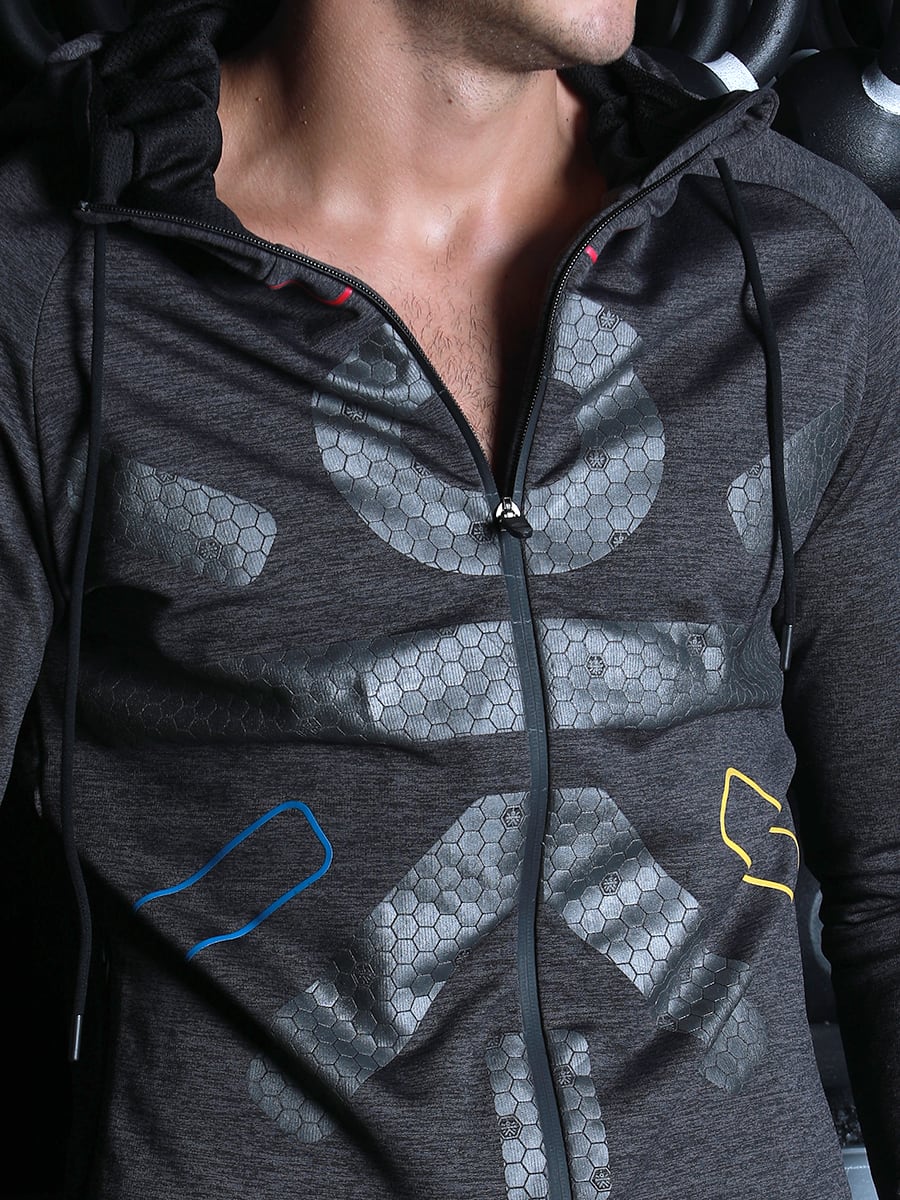 Men Charcoal Signature Training Hoodie