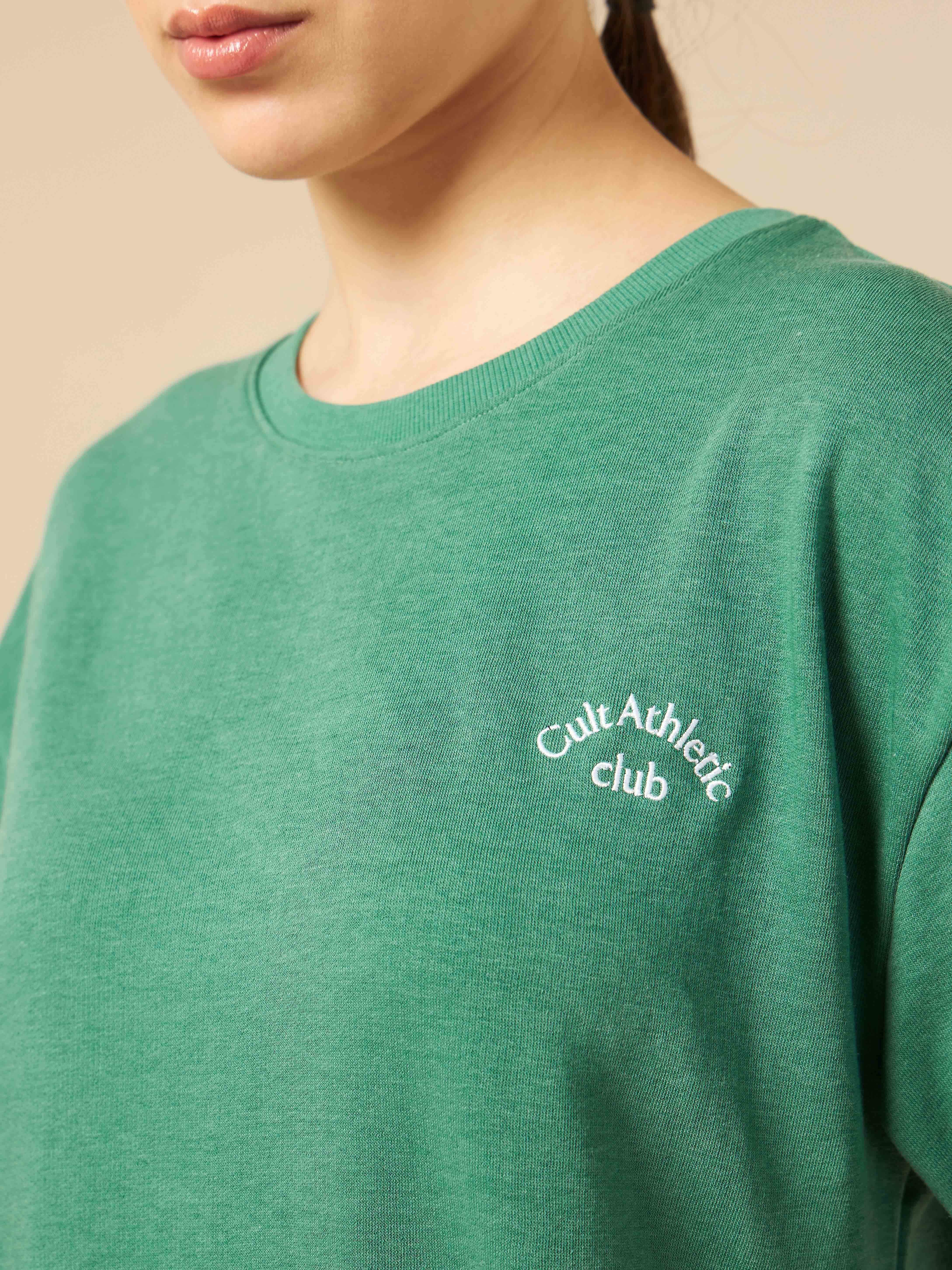 Cult Athletic Club Women Green T-shirt