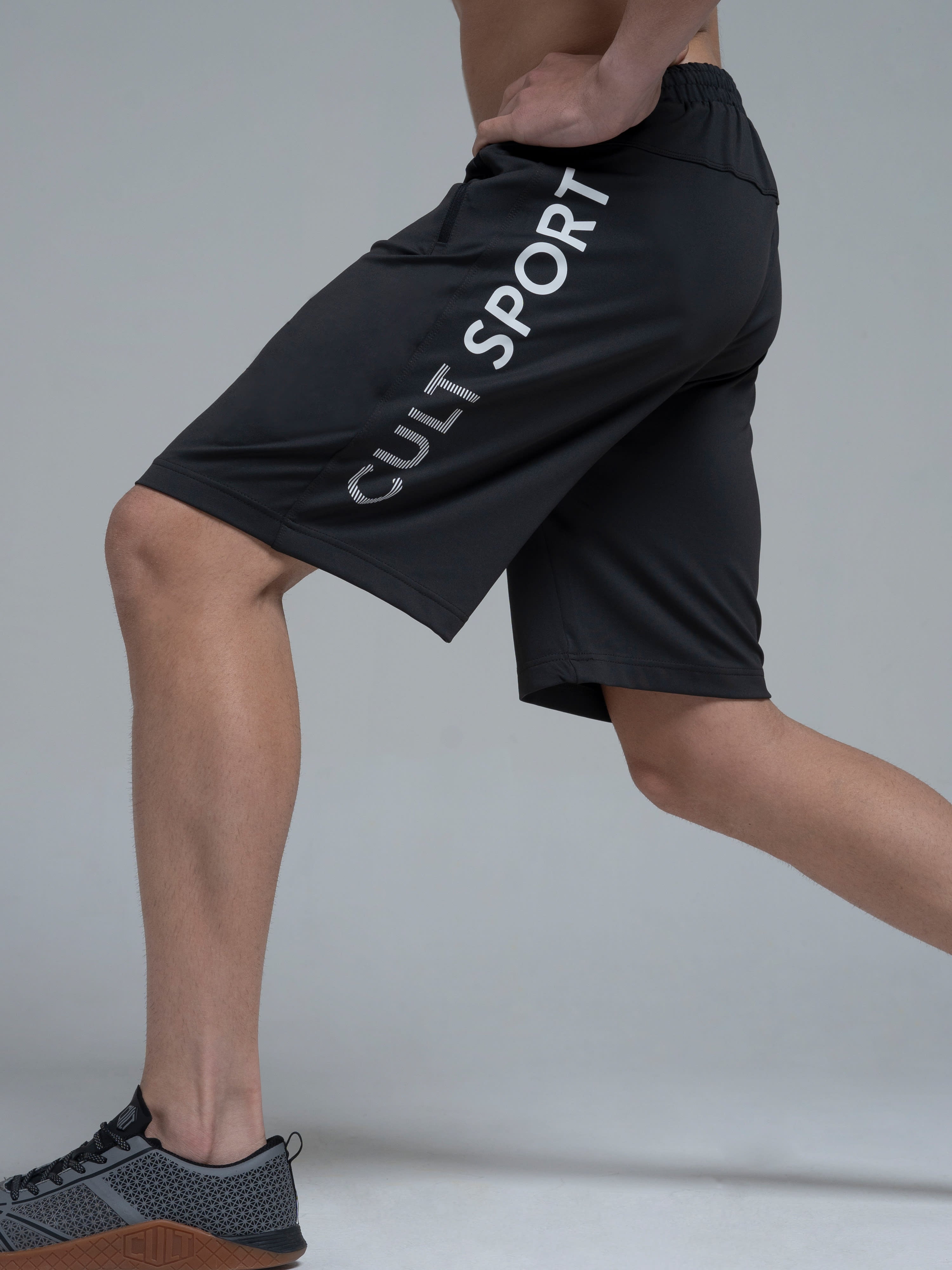 Blakout Signature Grey Running Shorts