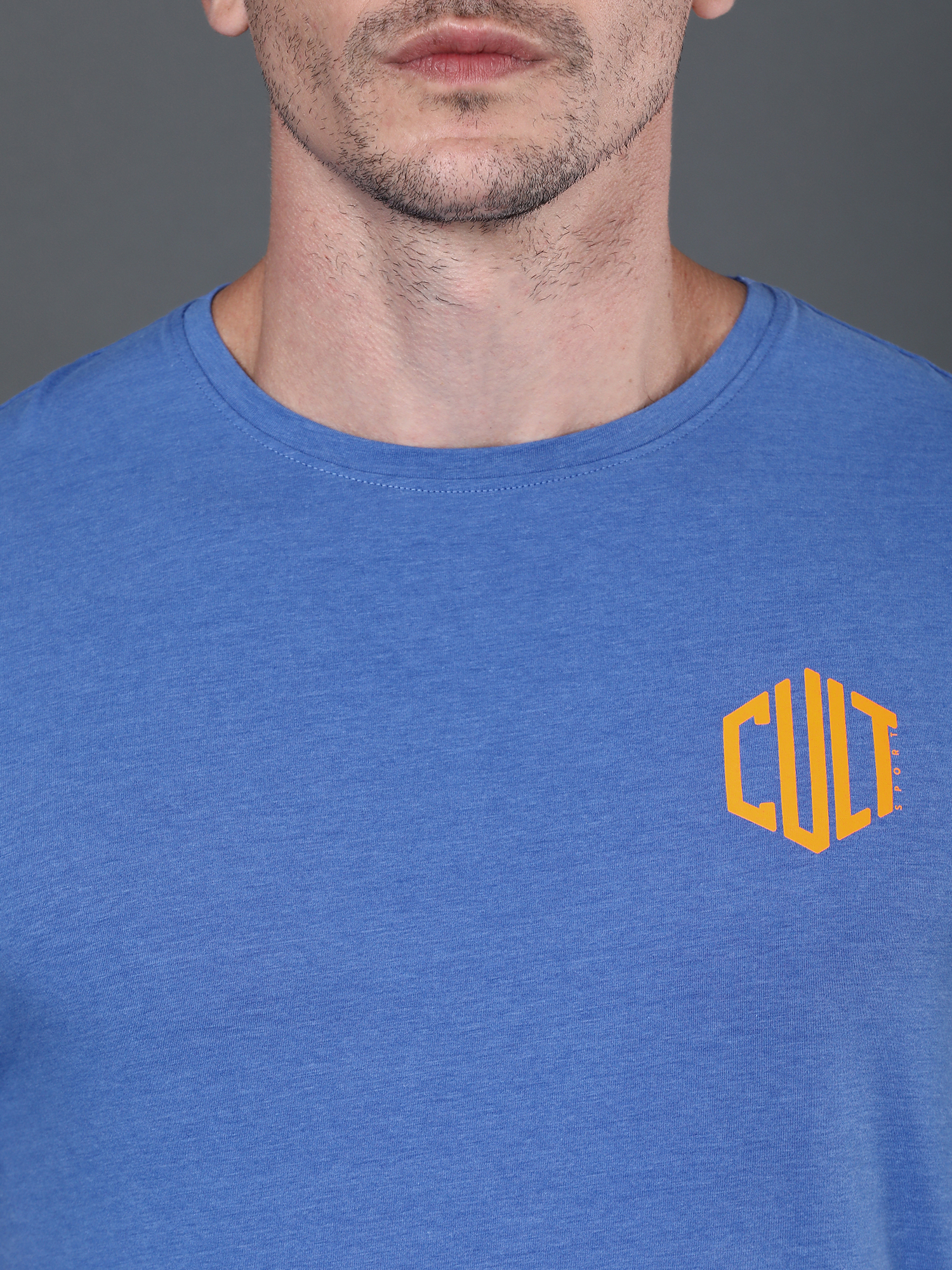 Bamboo Solid Blue Casual Tee