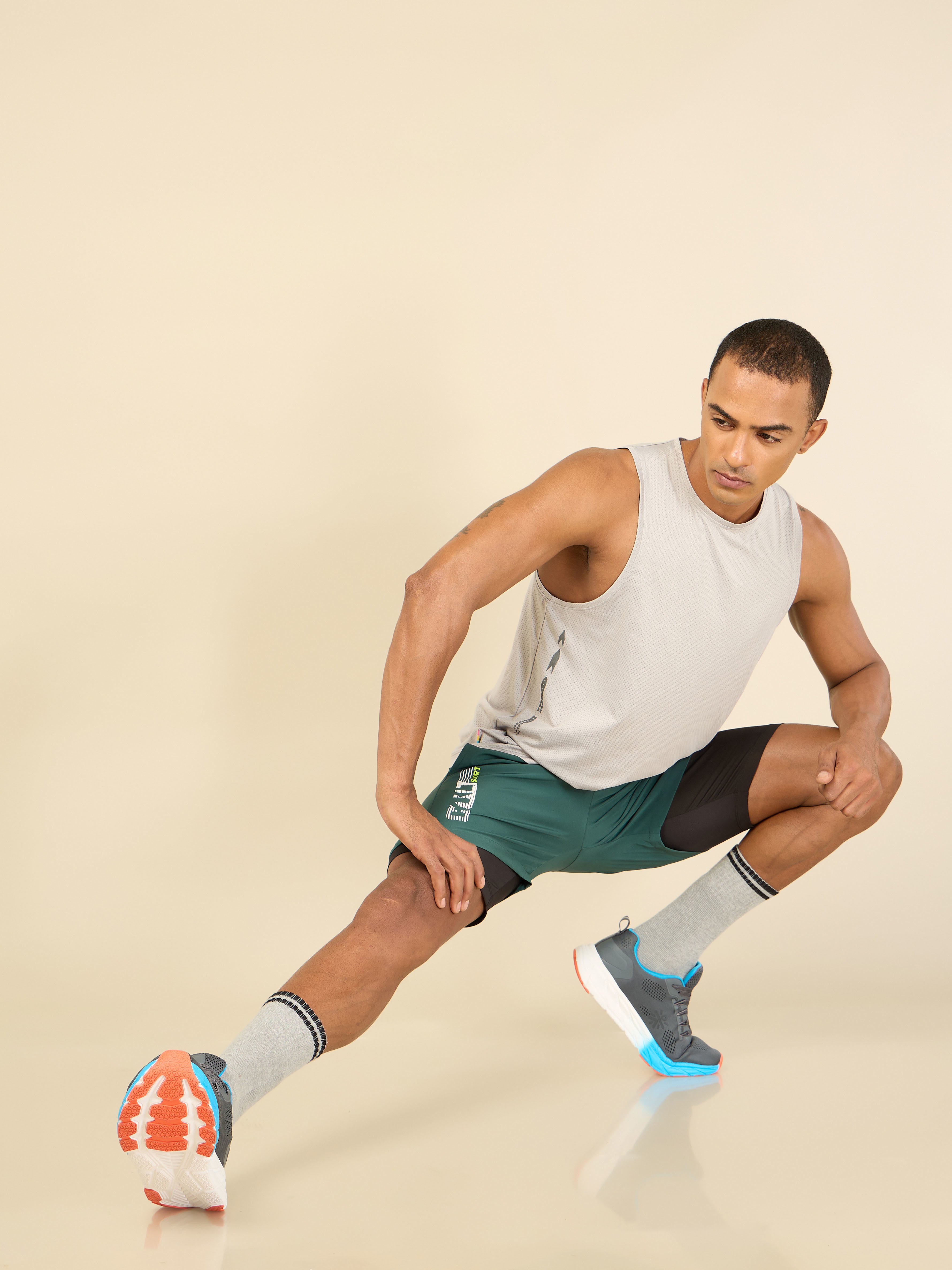 Solid Performance Shorts with Inner Tights