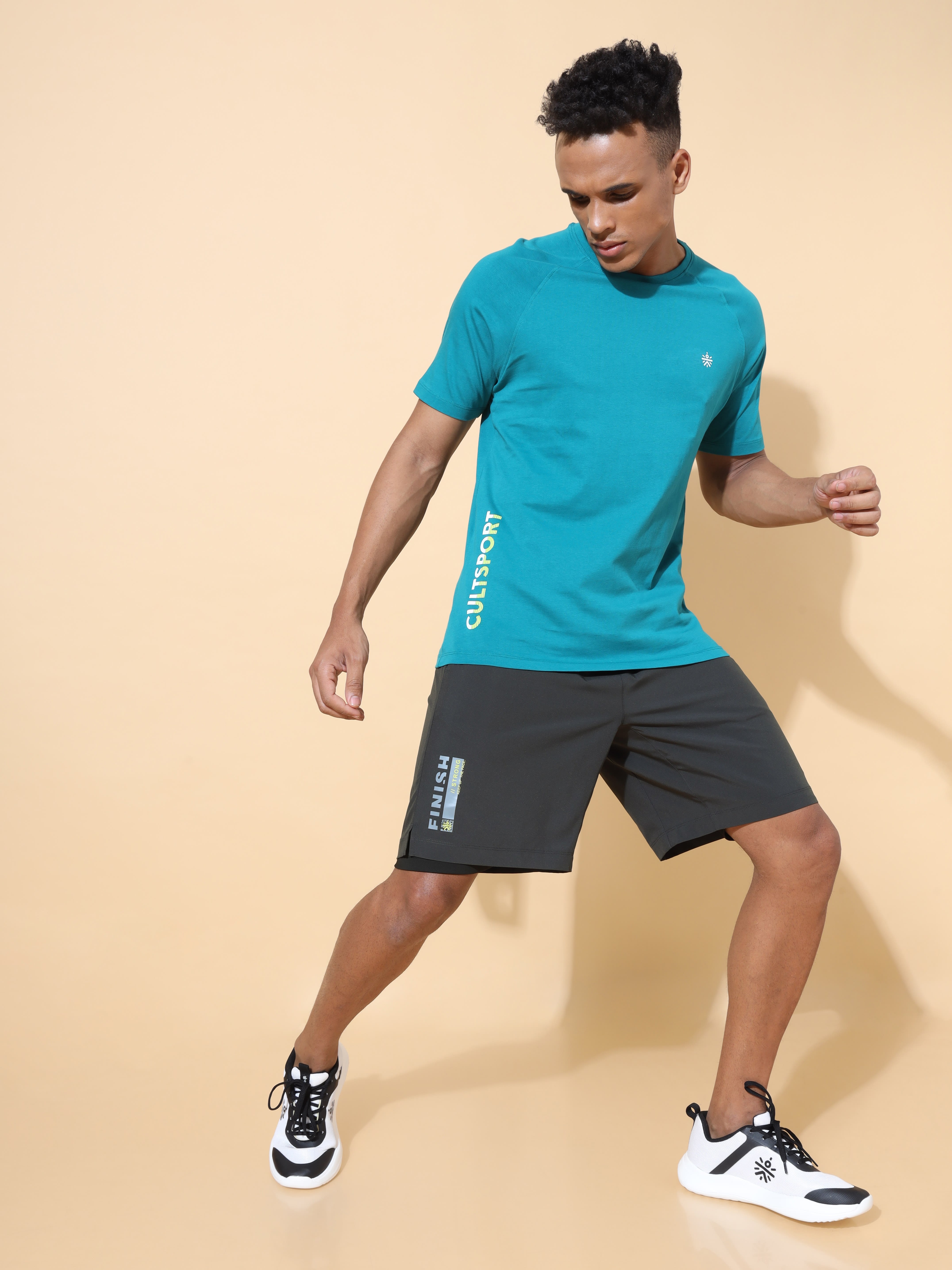 Solid Performance Shorts with Inner Tights