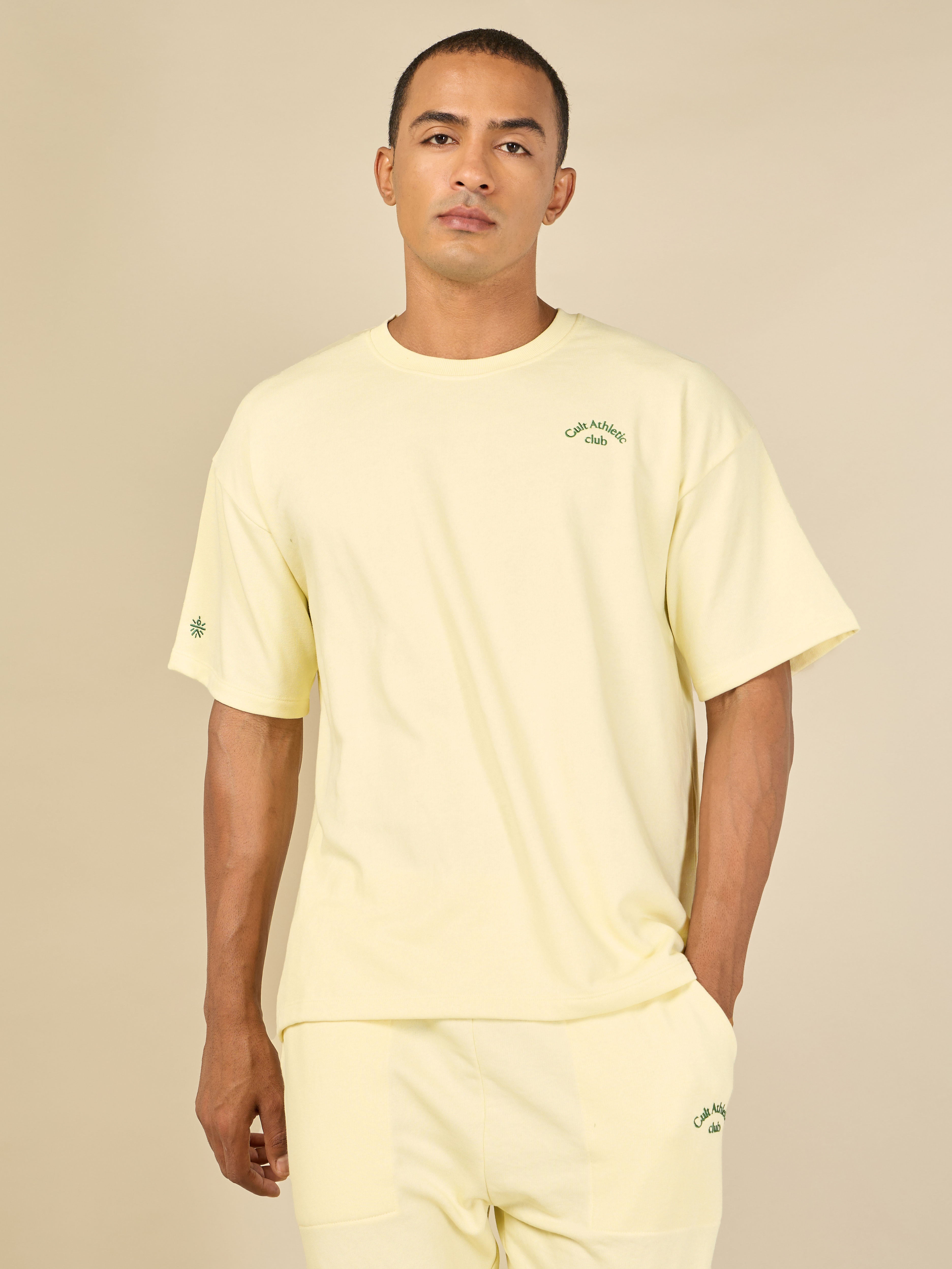 Cult Athletic Club Men Beige T-shirt