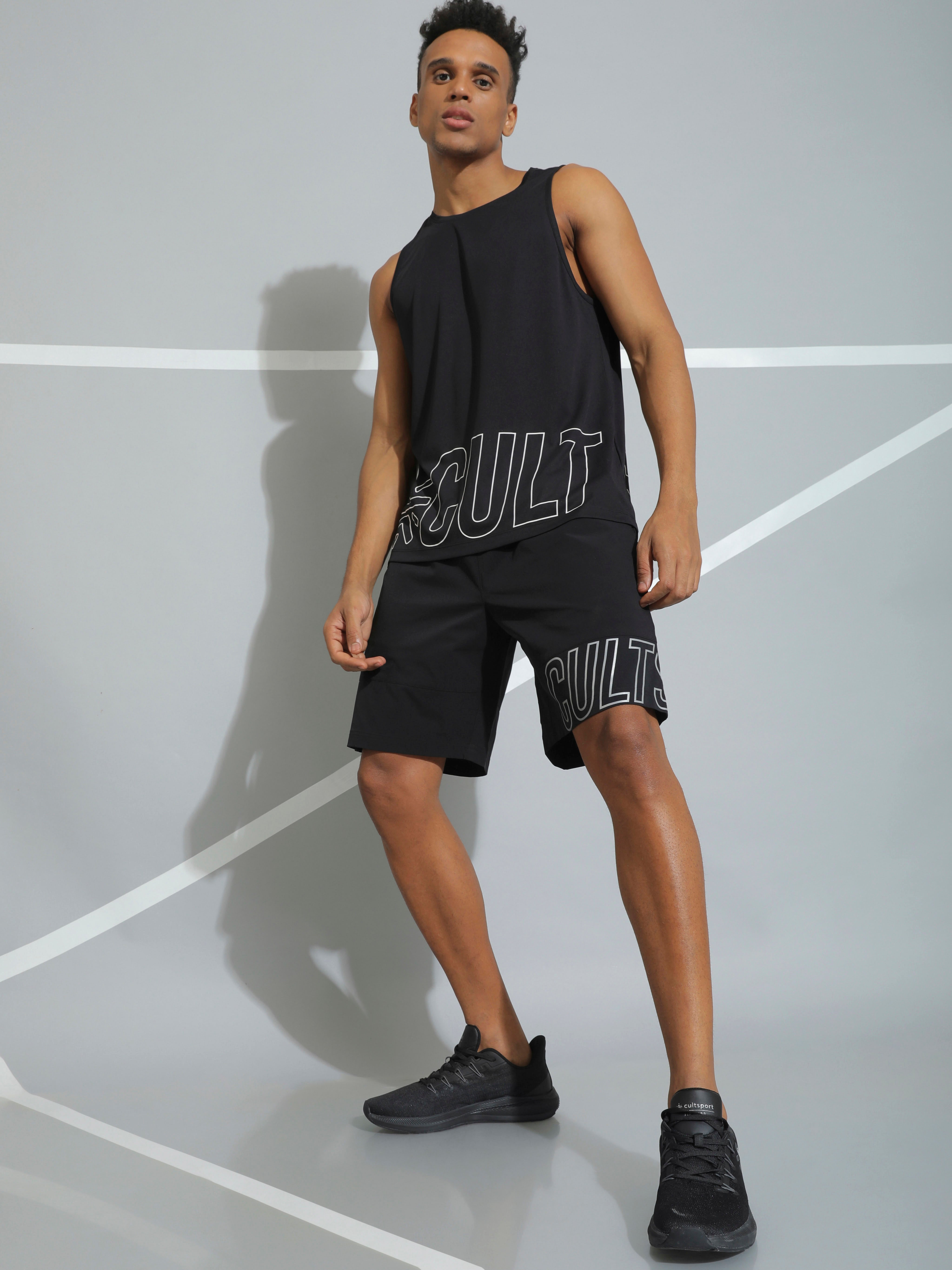 Placement Print Active Shorts