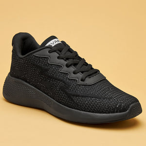 Avant Men's Classic Knitted Walking Shoes- Black