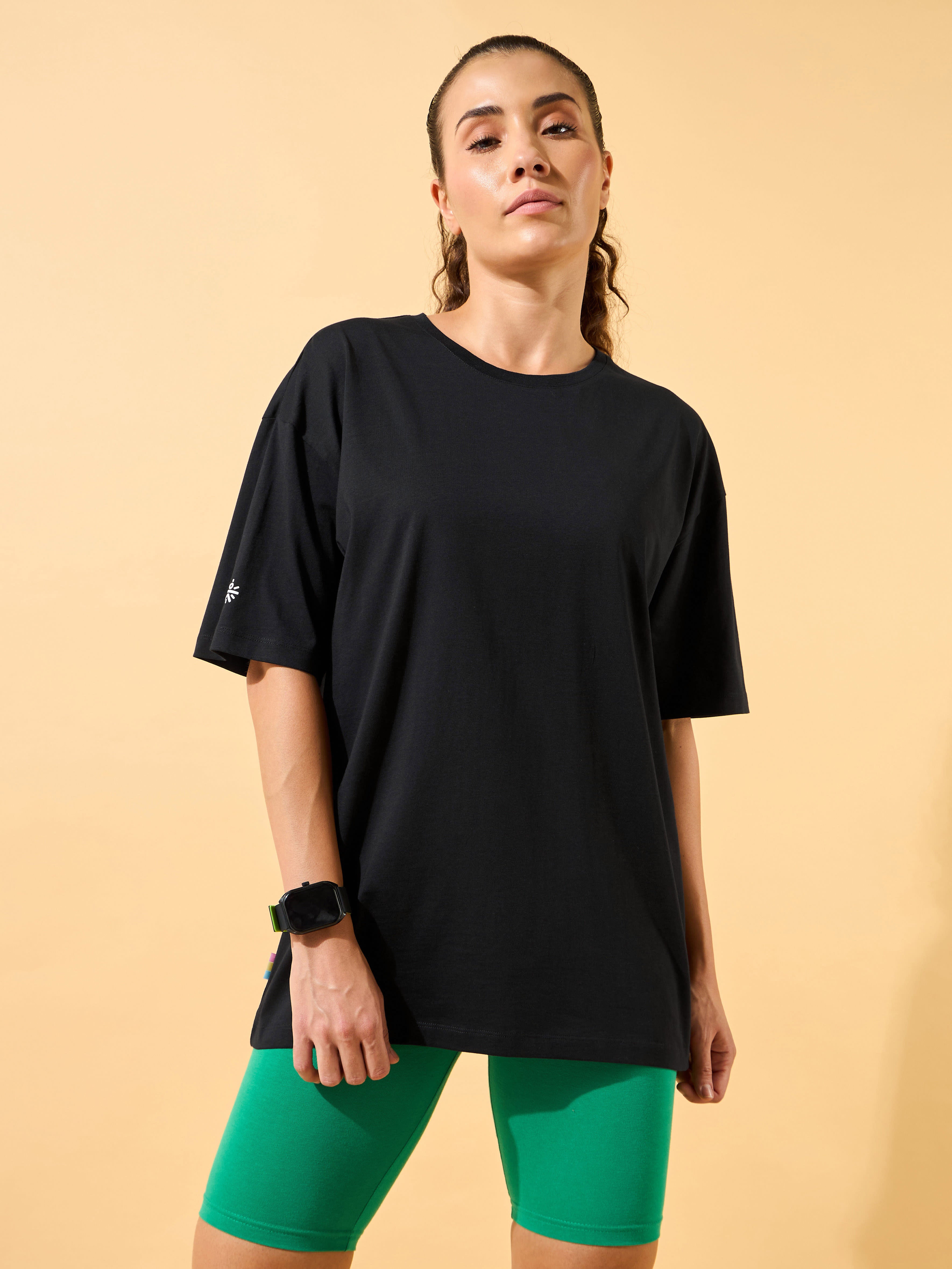Circle Of Positive Print Oversized T-shirt