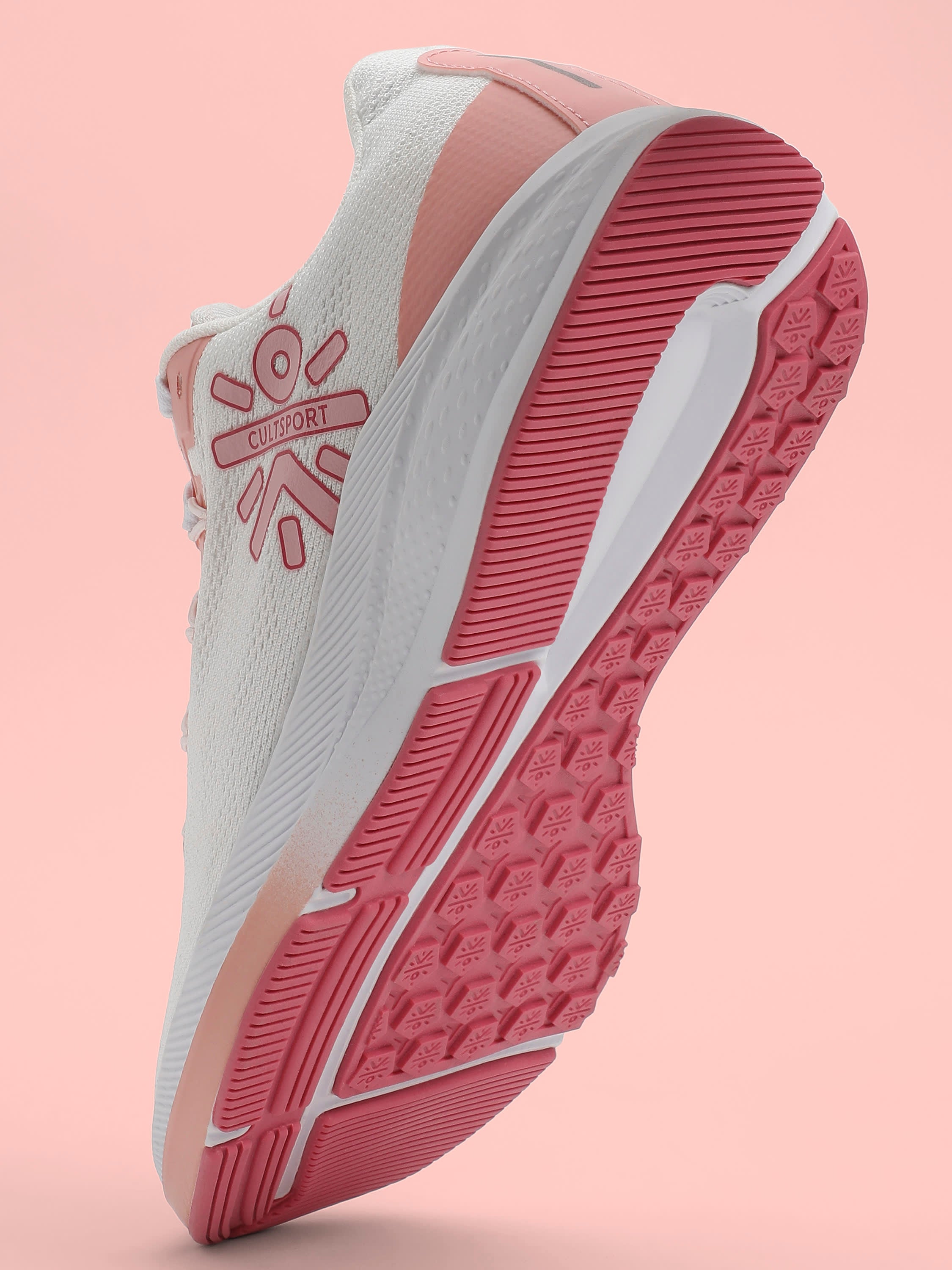 cult Firebird Women Running Shoes - White/Peach