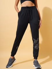 Athletic Joggers with Logo Placement Print