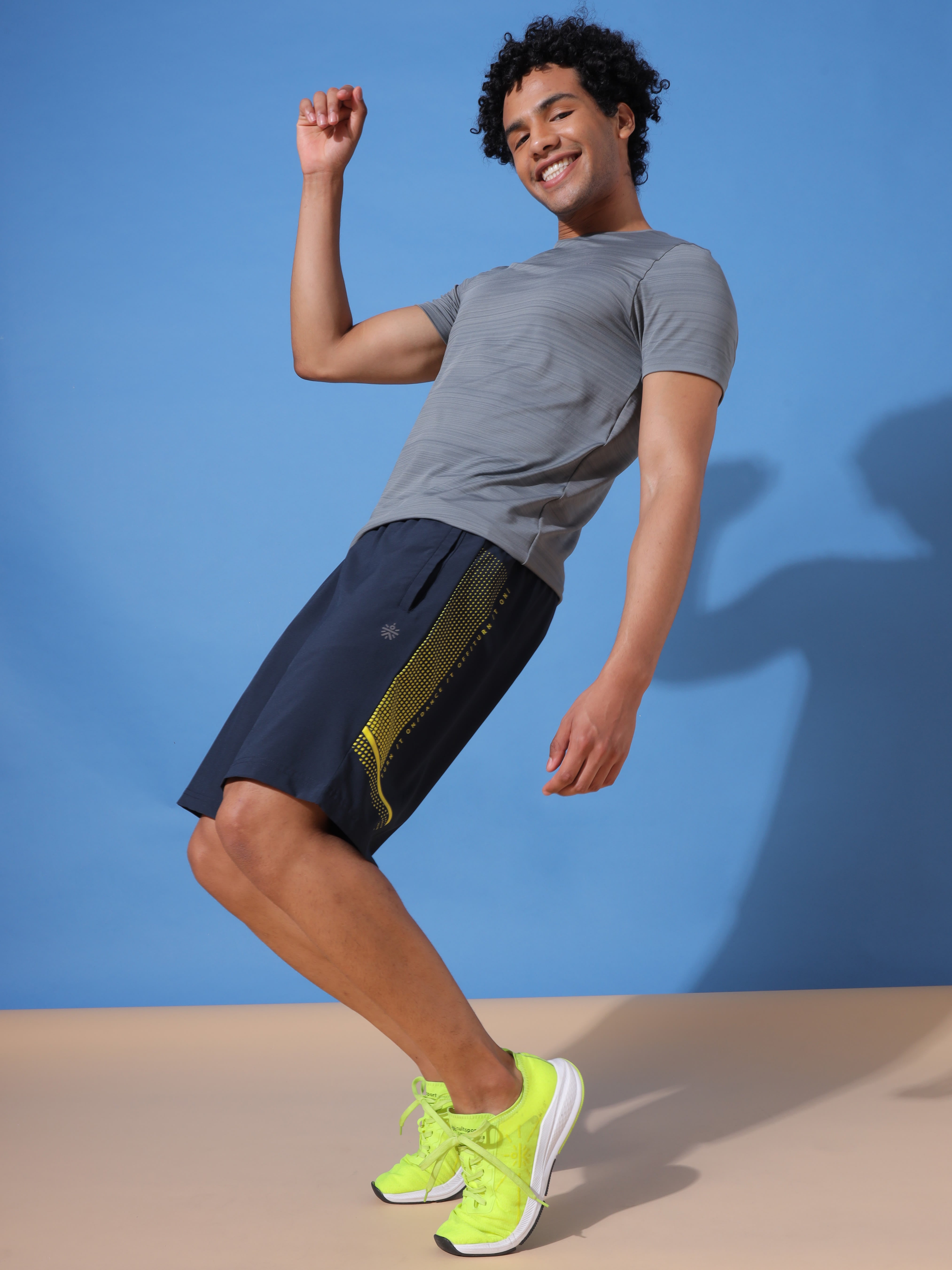 Graphic Print Workout Shorts