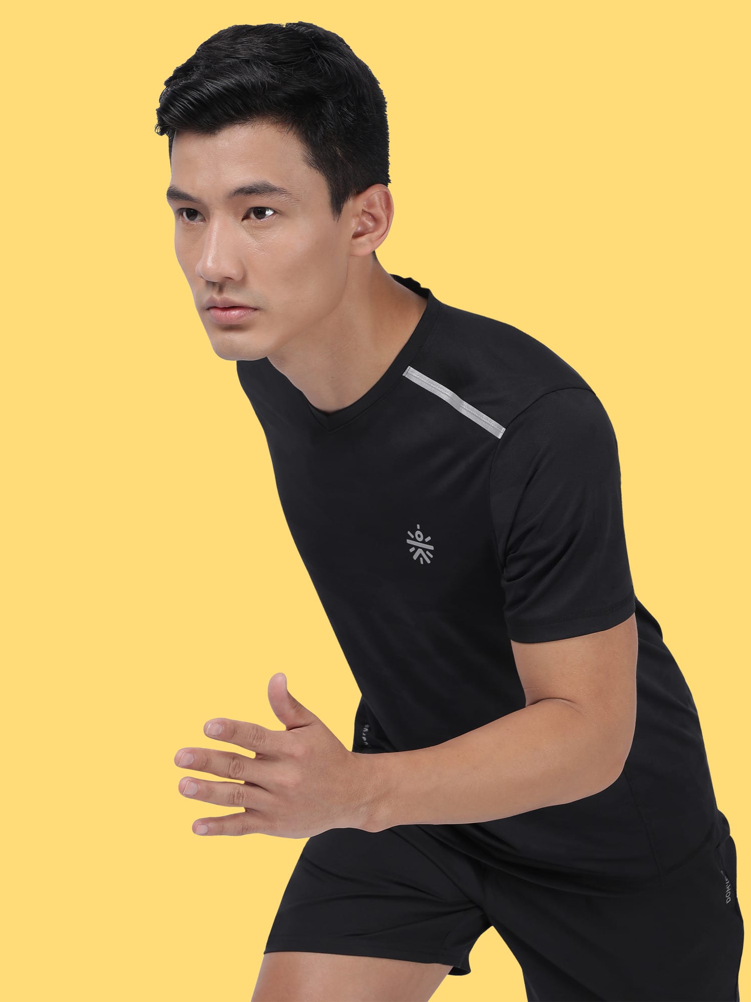 Vital Vent Black Camo Running Relaxed Tee