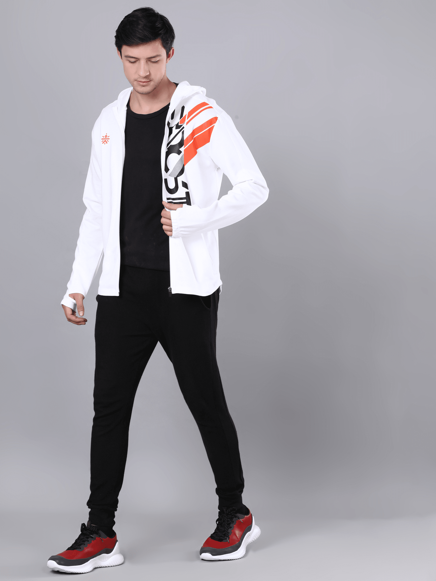 Intel Abstract White Sweatshirt